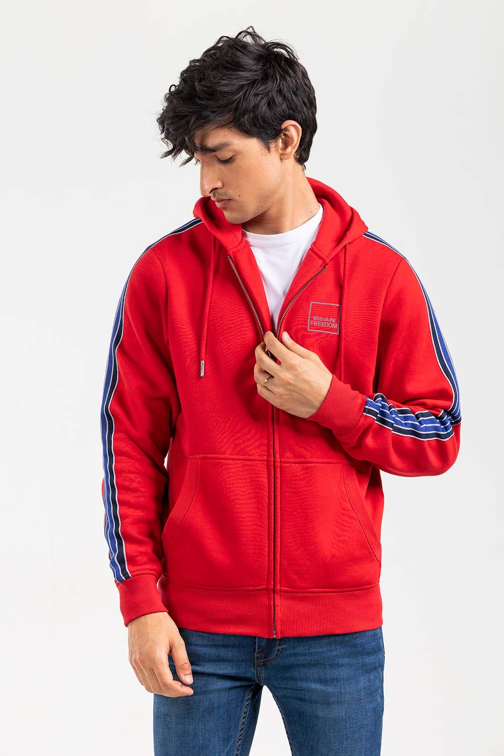Red Zipper Hoddie JKT-HZJ-D51-01