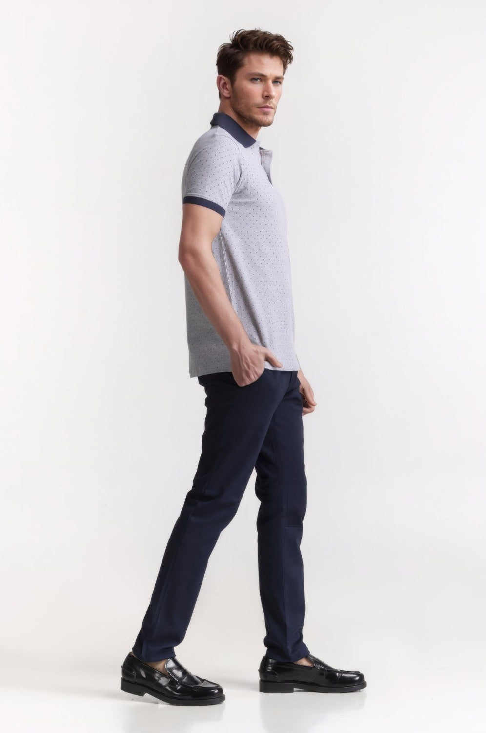 Regular Fit All Over Printed Polo PS-FSHN24-156