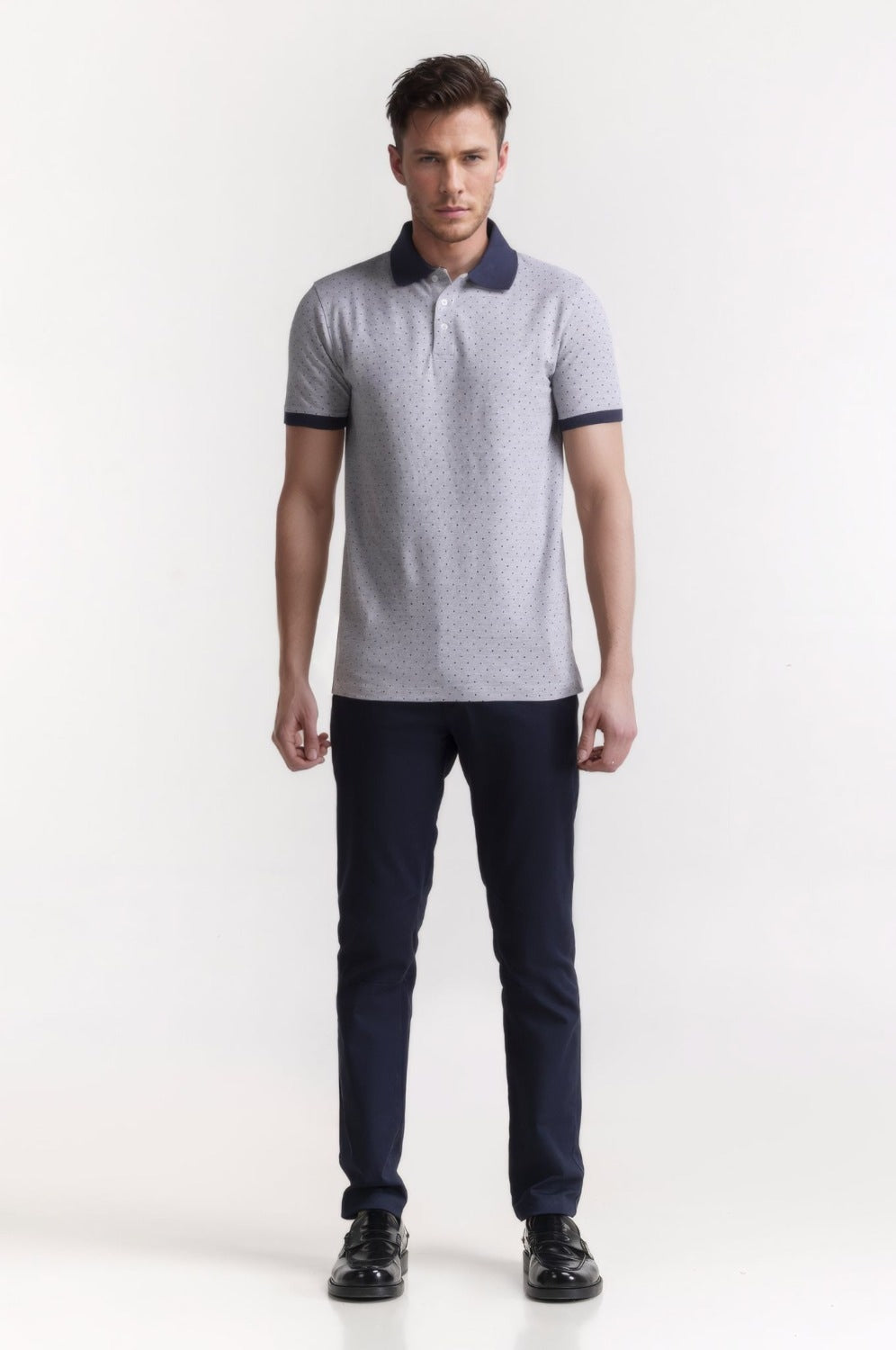 Regular Fit All Over Printed Polo PS-FSHN24-156