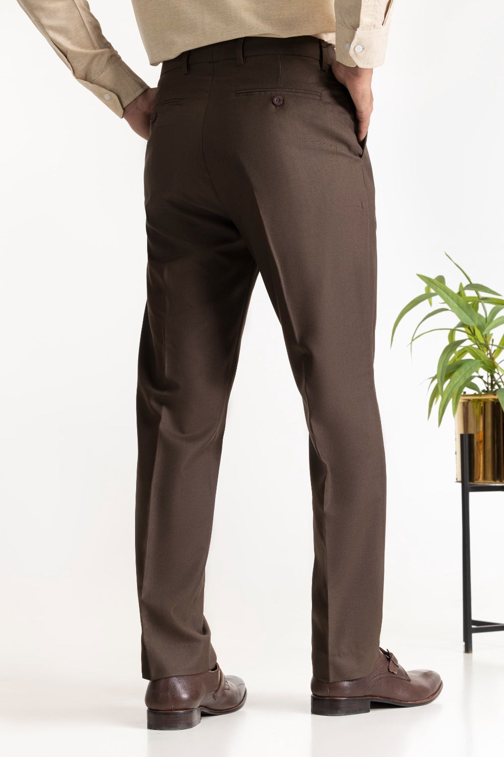 Regular Fit Blended Dress Pant MN-TR-FM23-058