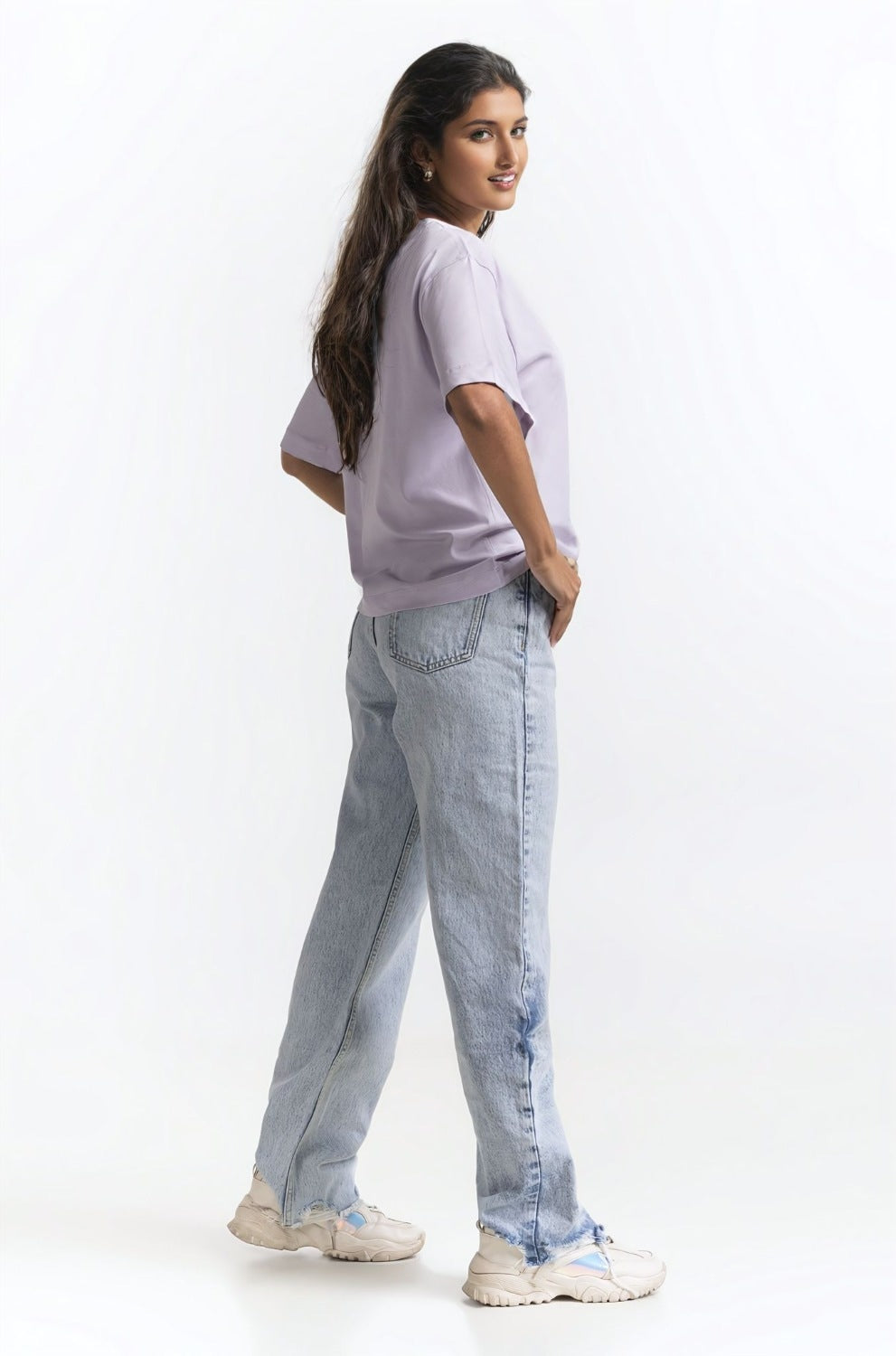 Regular Fit Tee With White Artwork  WM-KTP-SS24-062