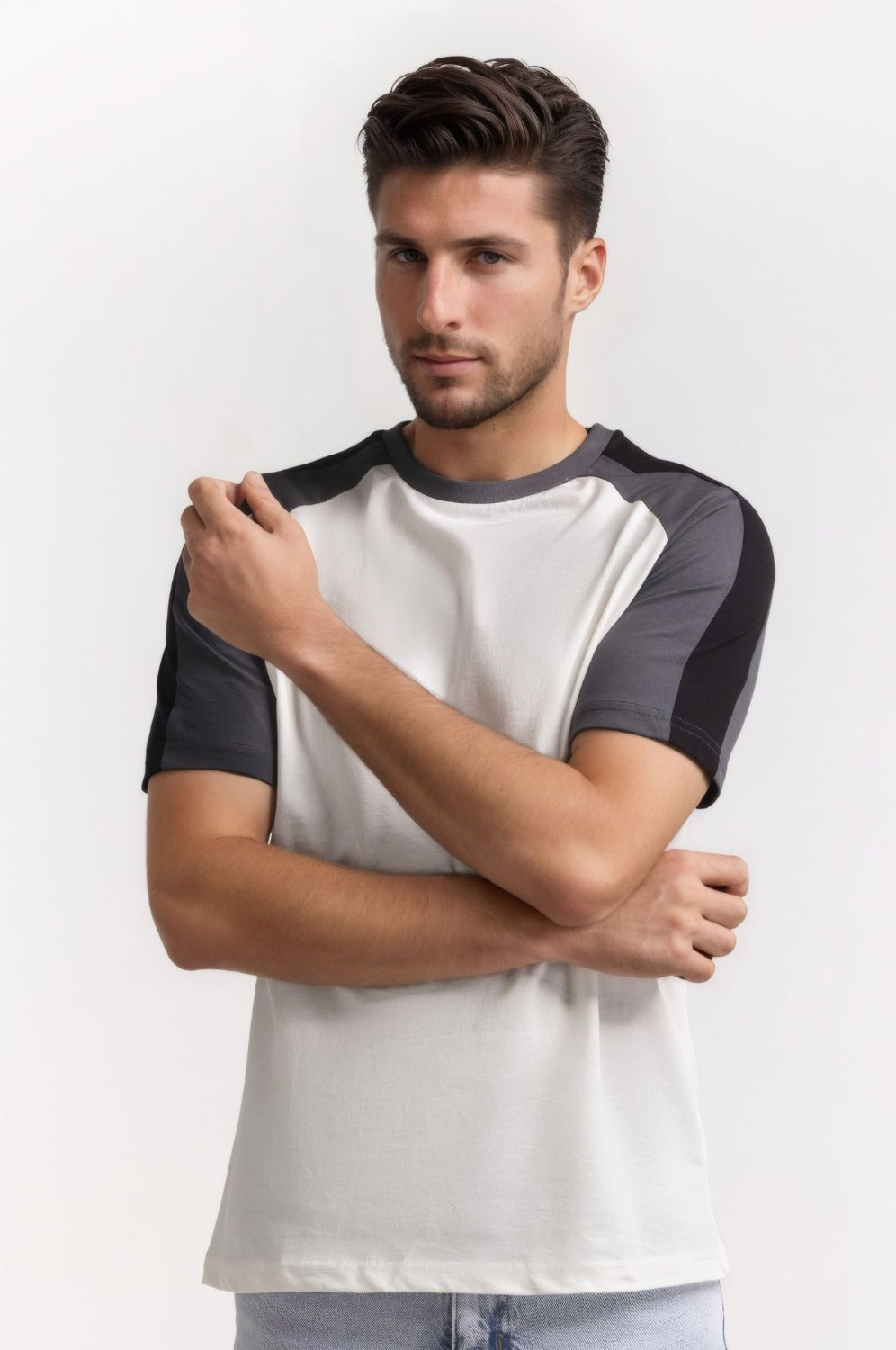 Regular Fit Tri Blocking Tee TS-CNSJ24-124