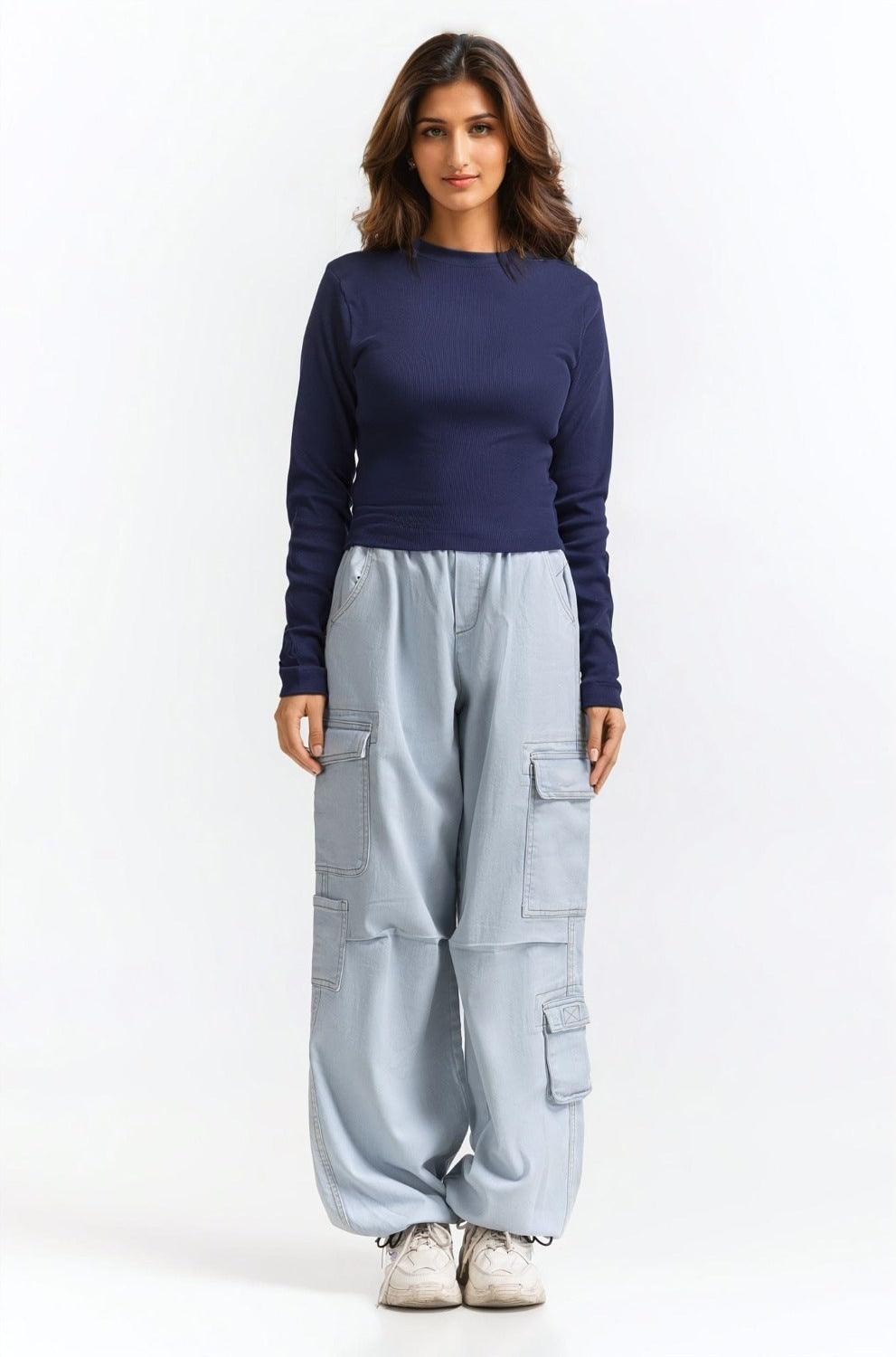 Ribbed Crew Neck Top WM-KTP-SS24-013