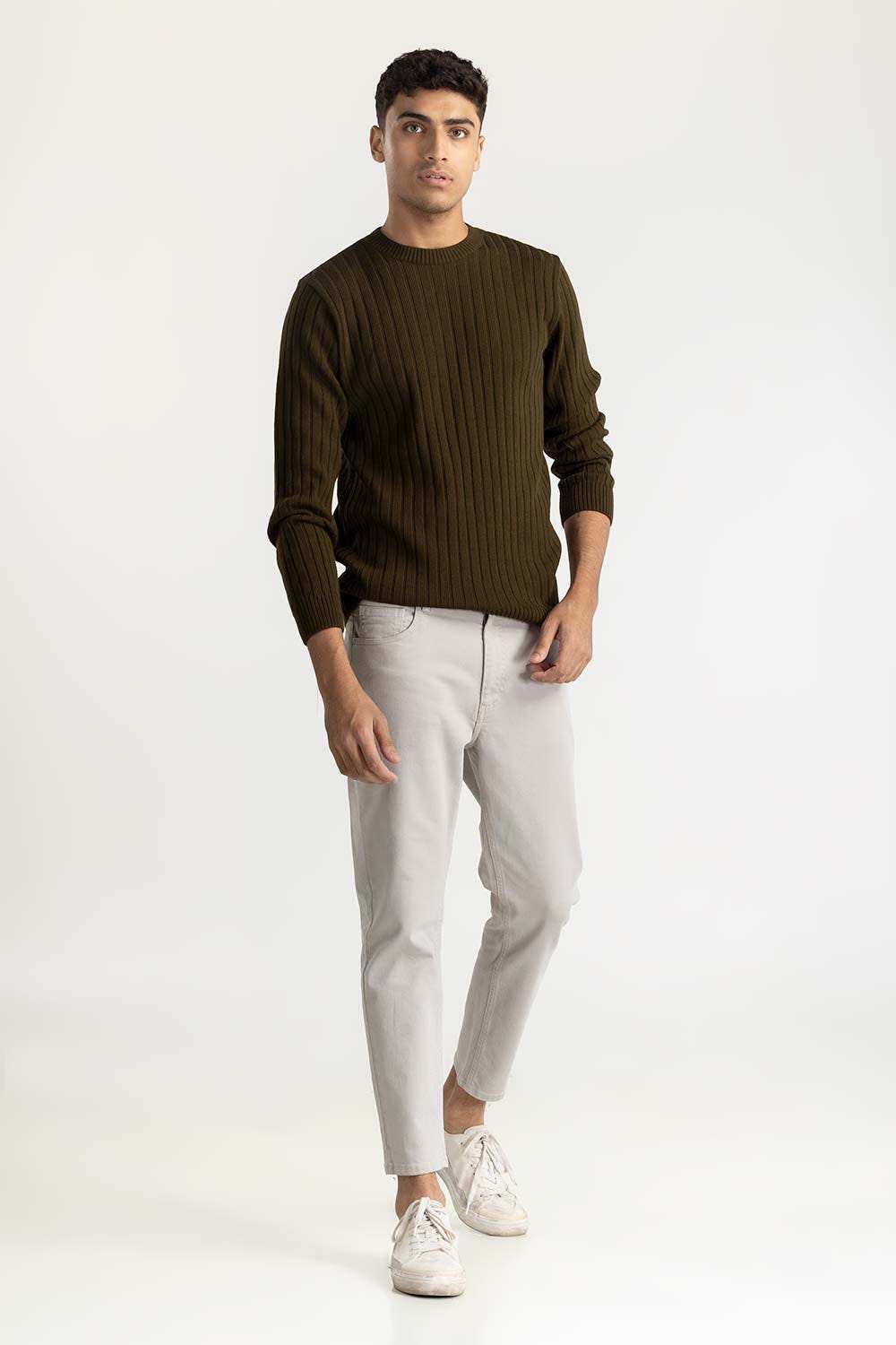 Ribbed Sweater 224-111-023