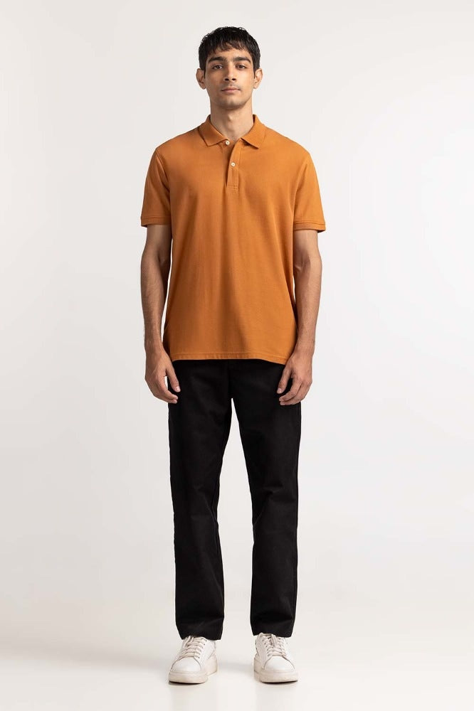 Roasted Pecan Signature Polo PS-SIGPK24-009