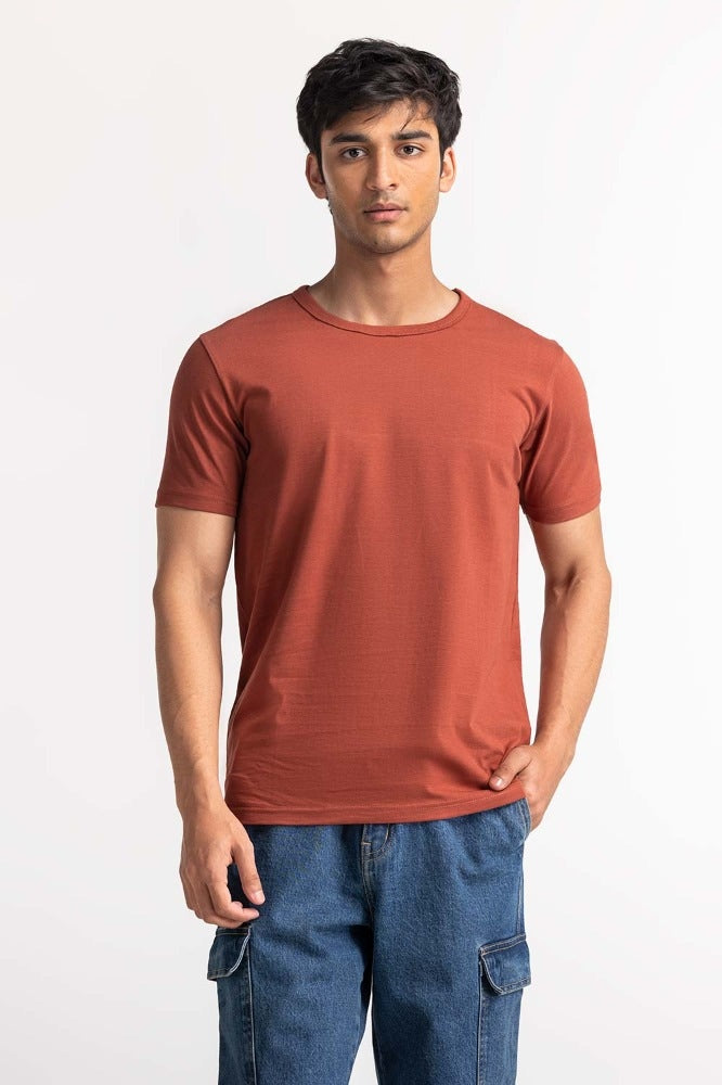 Roasted Russet Comfort Tee TS-CNSJ24-057
