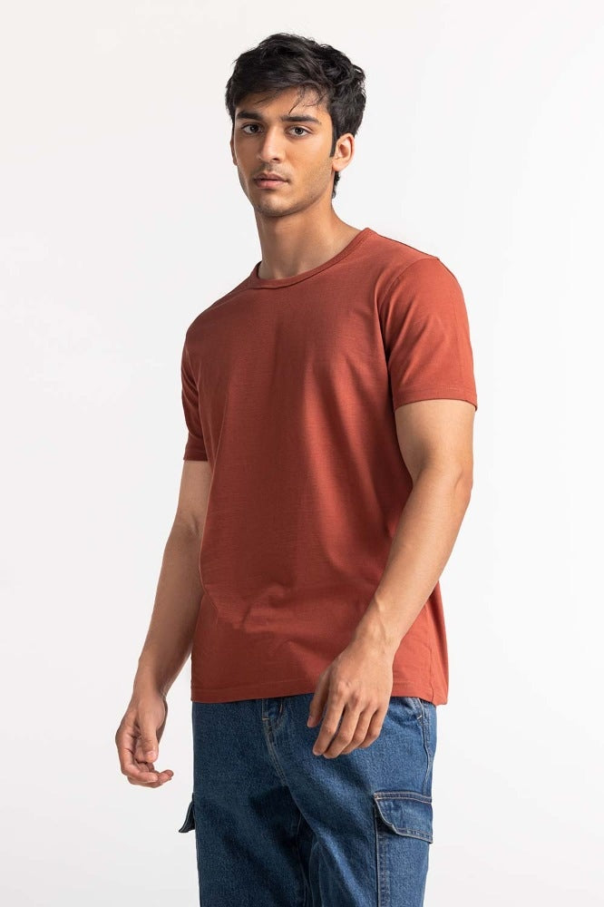 Roasted Russet Comfort Tee TS-CNSJ24-057