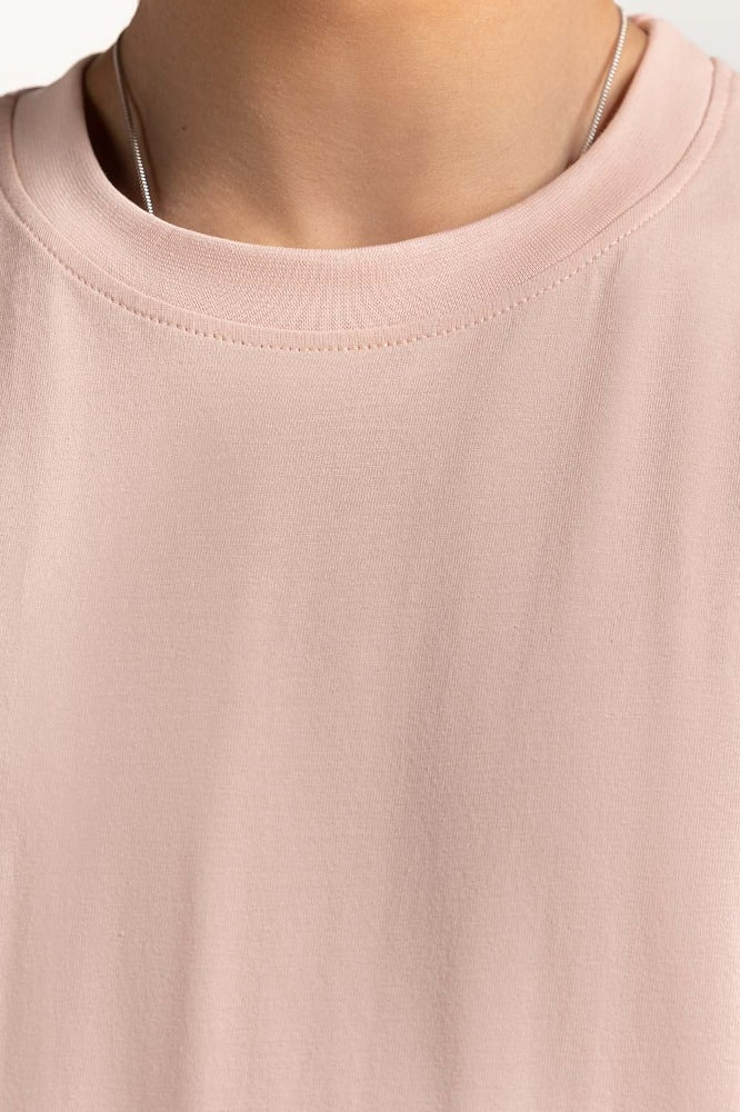 Rose Smoke Basic Tee TS-CNSJ24-072