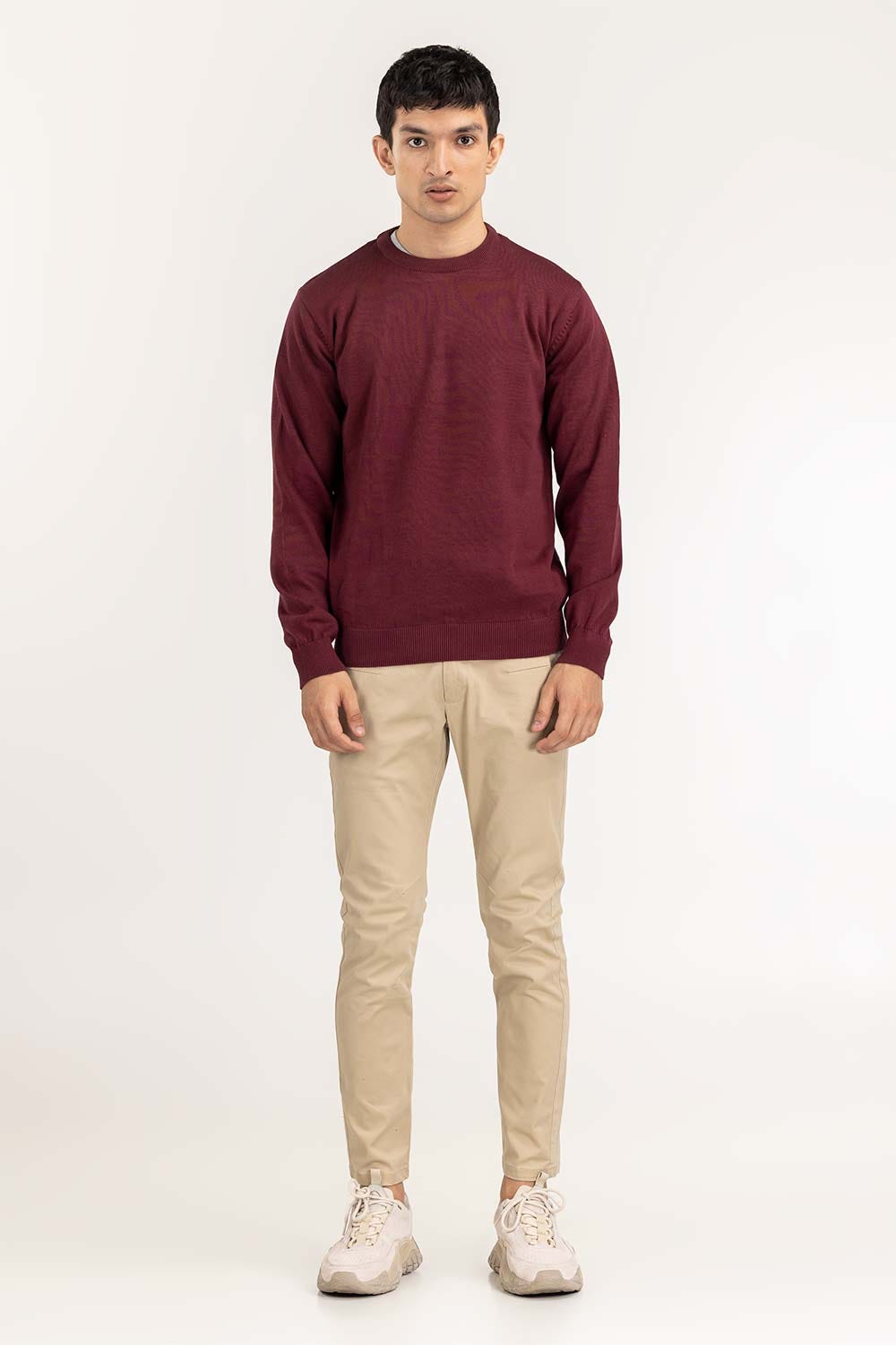 Rosewood Basic Crew Neck Sweater SWT-BFSCN-22-006