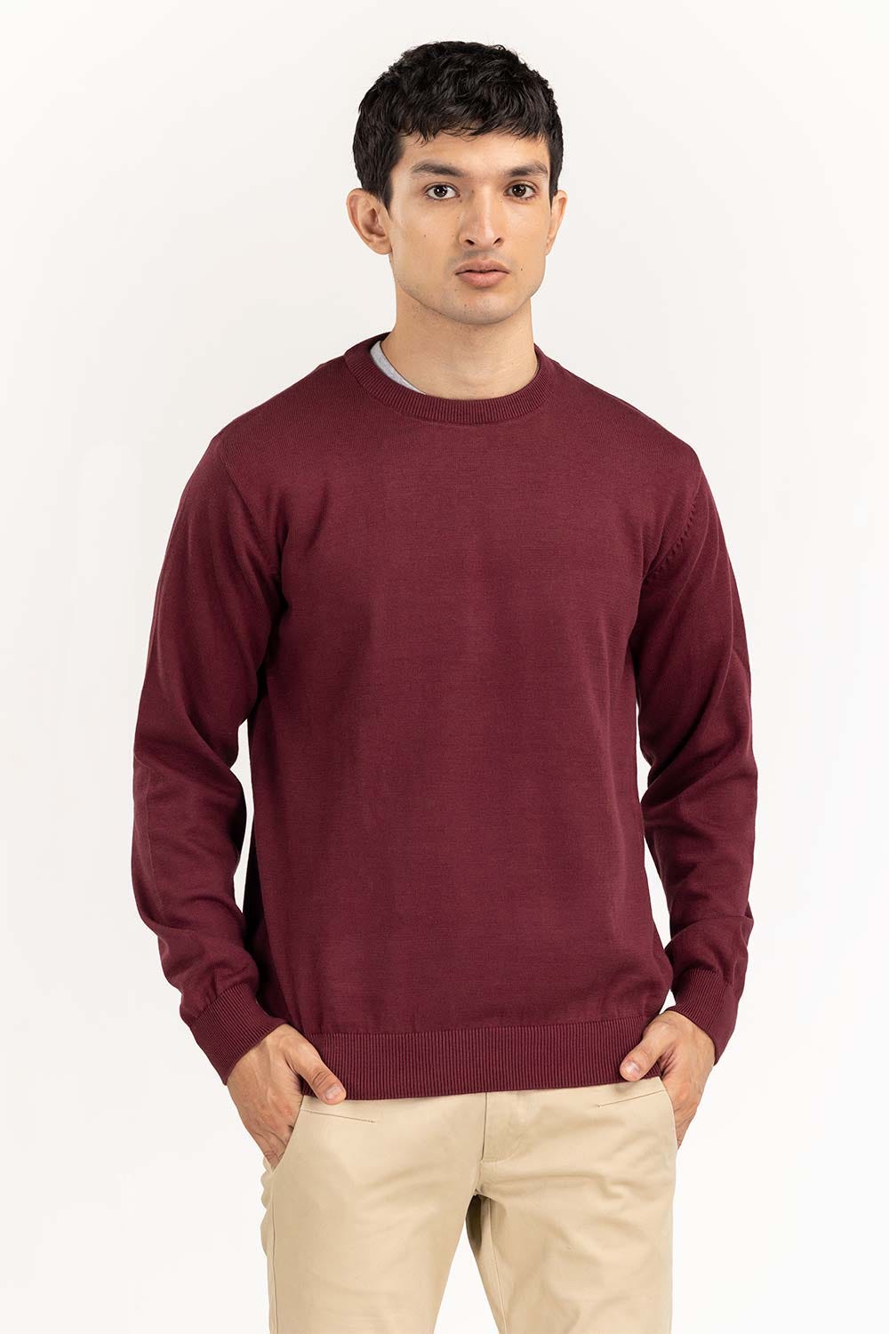Rosewood Basic Crew Neck Sweater SWT-BFSCN-22-006