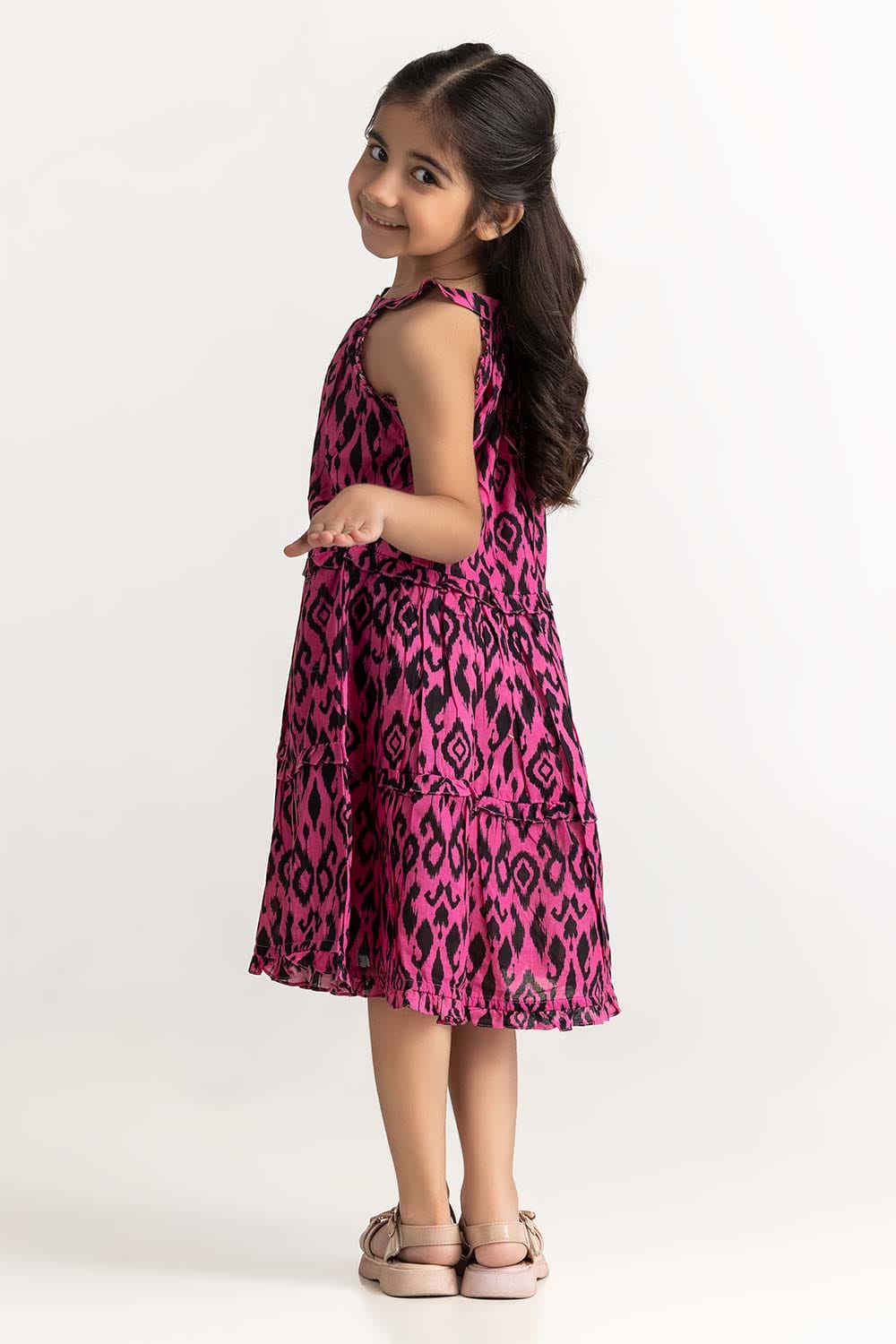 Round Neck Dress TG DRS SS24 017 Salt by Ideas Round Neck Dress TG DRS SS24 017 Salt by Ideas