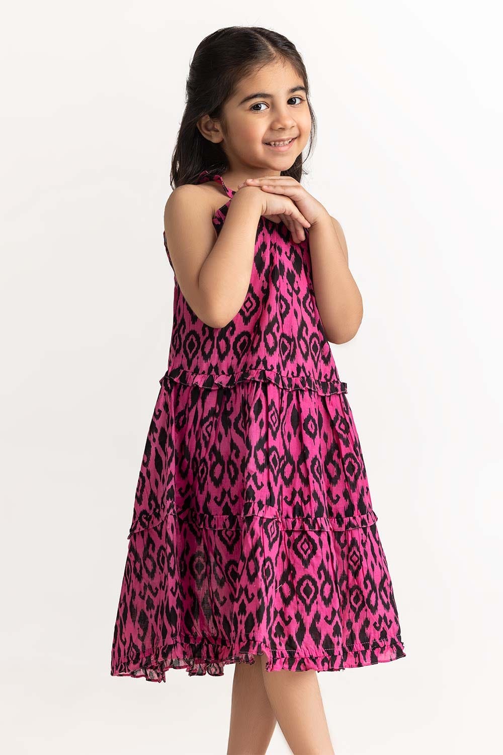 Round Neck Dress TG DRS SS24 017 Salt by Ideas Round Neck Dress TG DRS SS24 017 Salt by Ideas