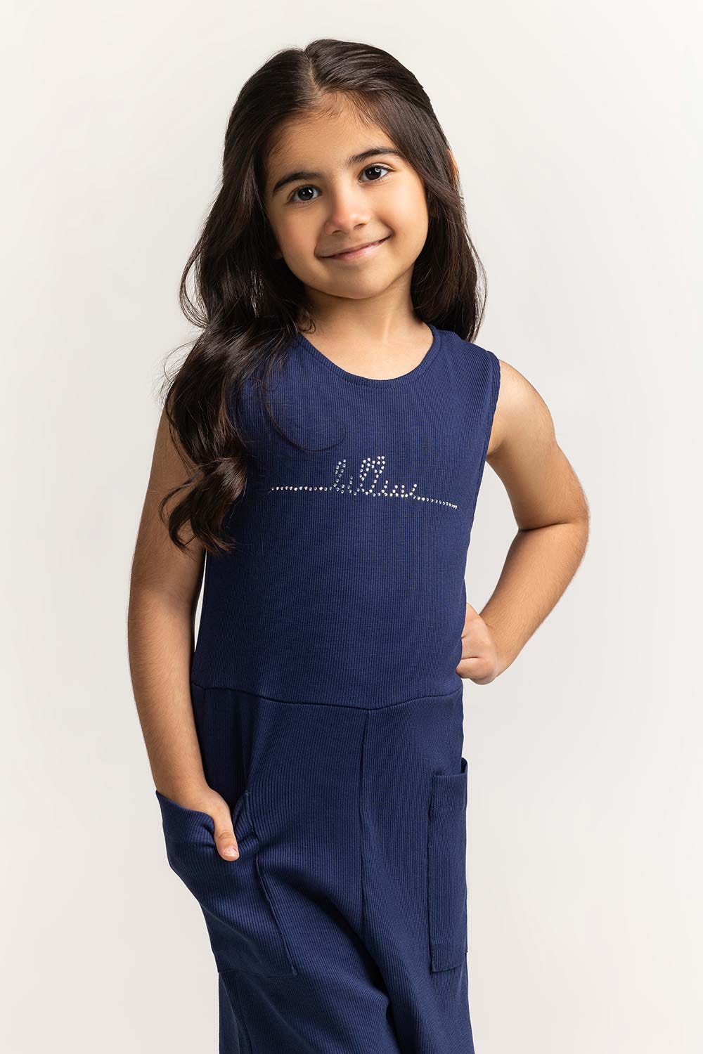 Round Neck Embellished Jumpsuit TG-JPS-SS24-402