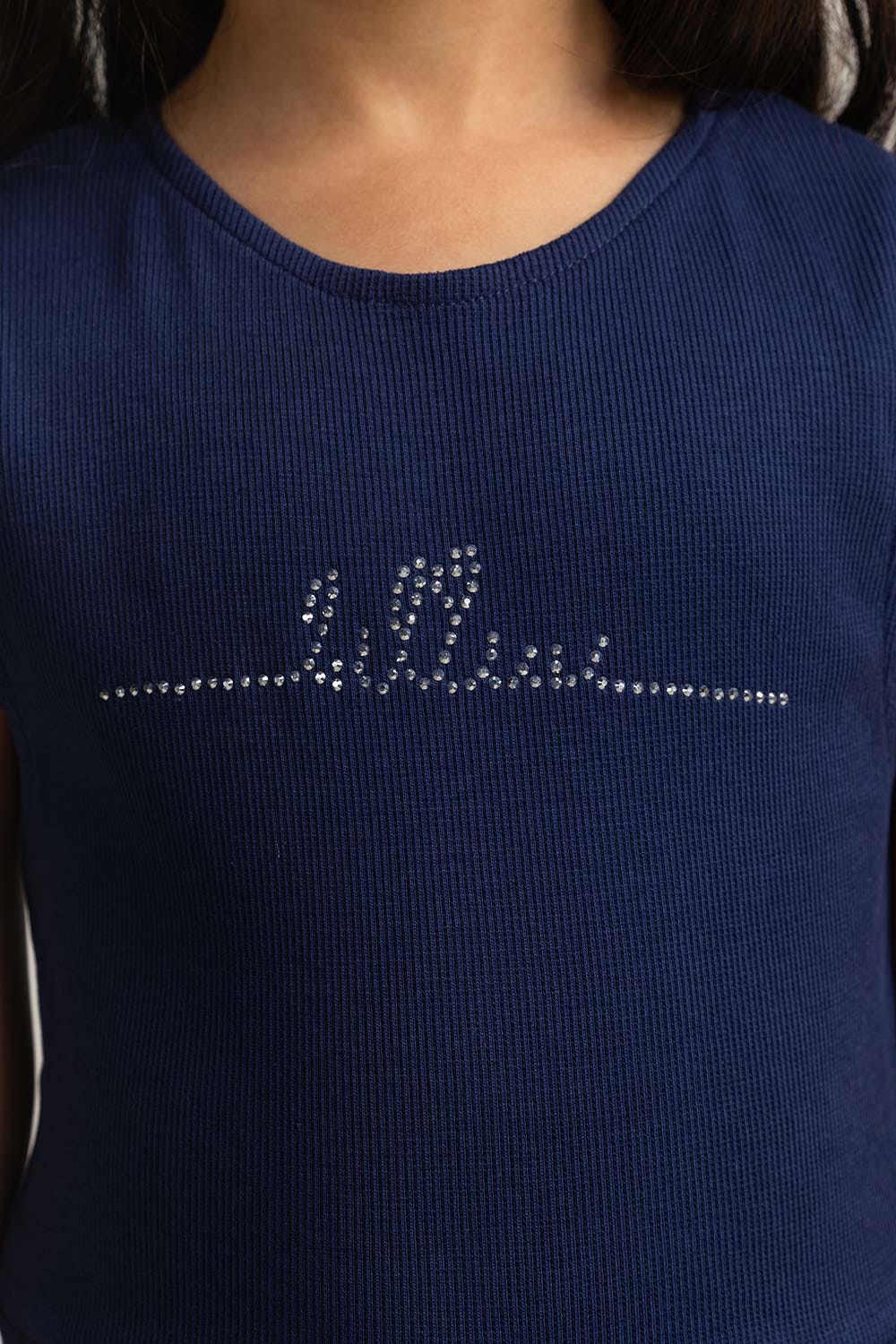 Round Neck Embellished Jumpsuit TG-JPS-SS24-402