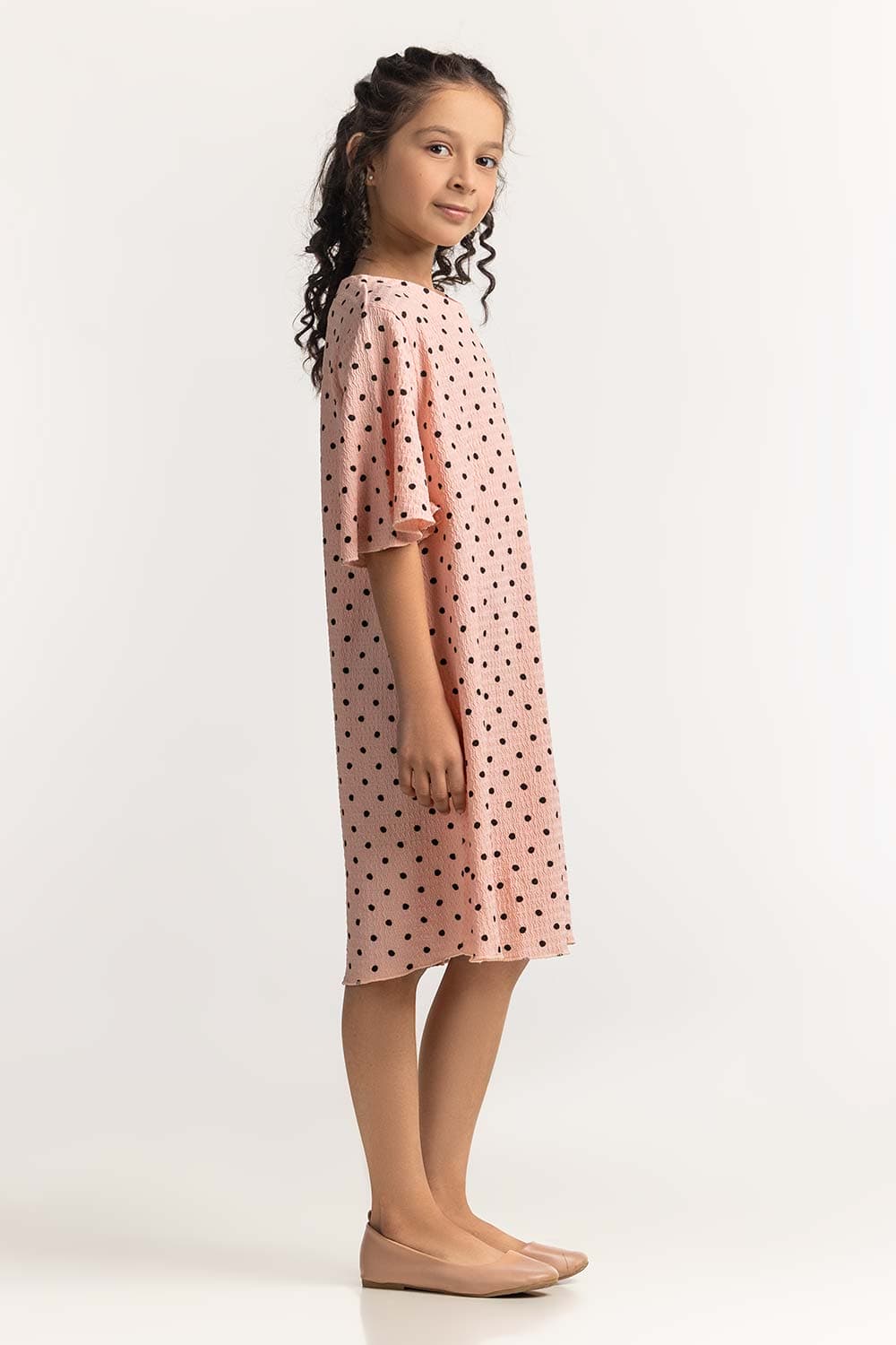 Round Neck Loose Fit Dress JG-DRS-SS24-405