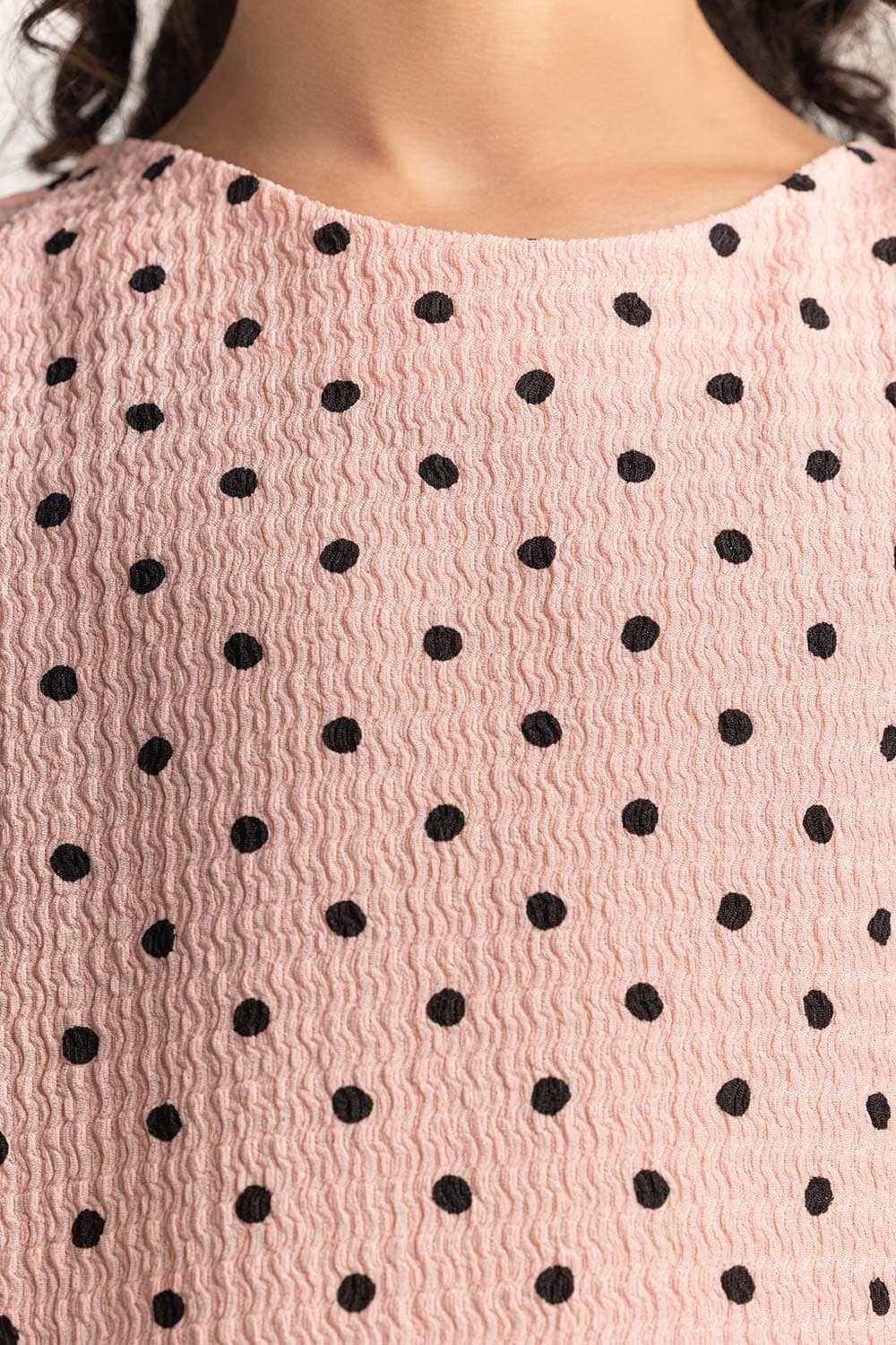 Round Neck Loose Fit Dress JG-DRS-SS24-405