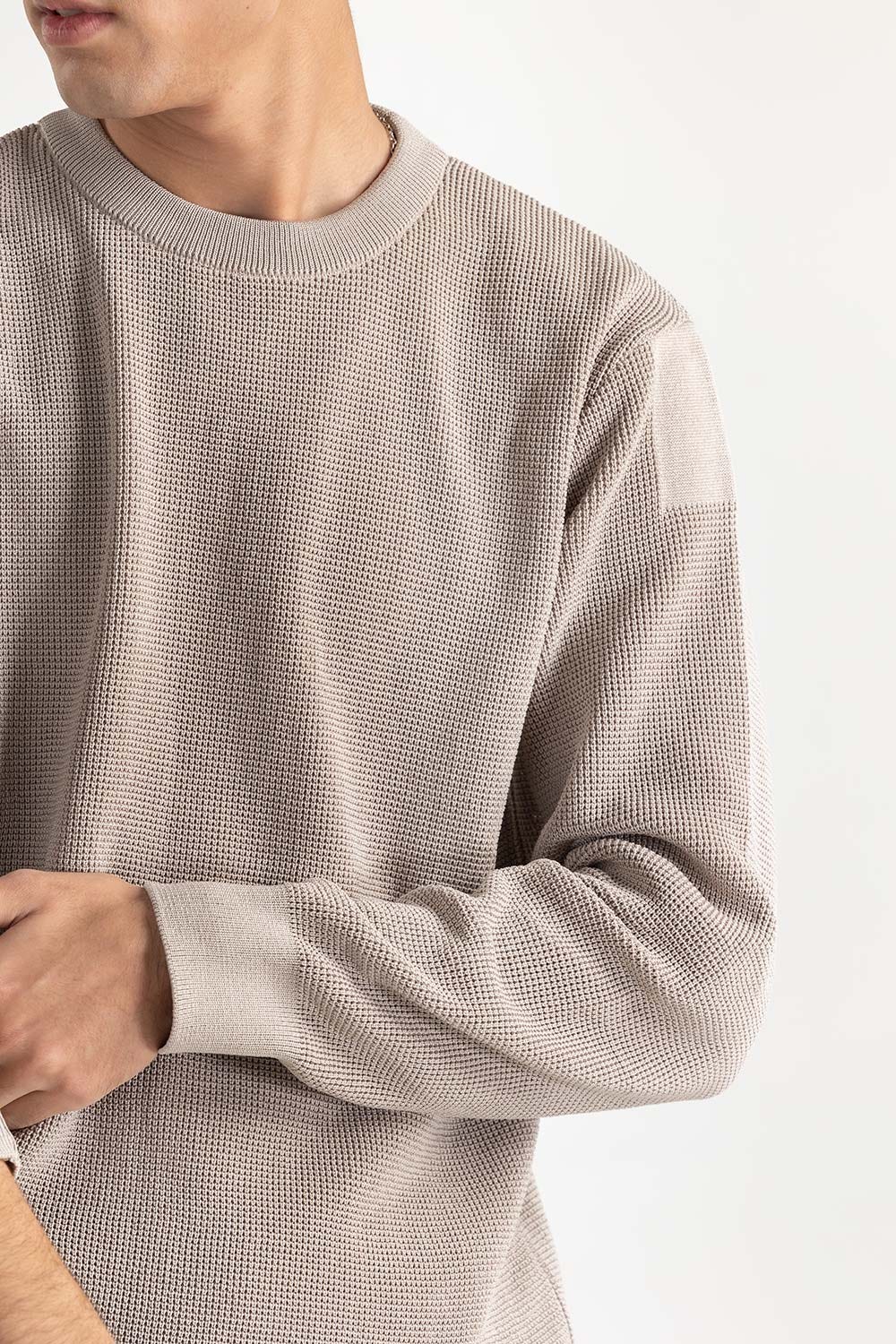 Round Neck Sweater 224-111-017 B