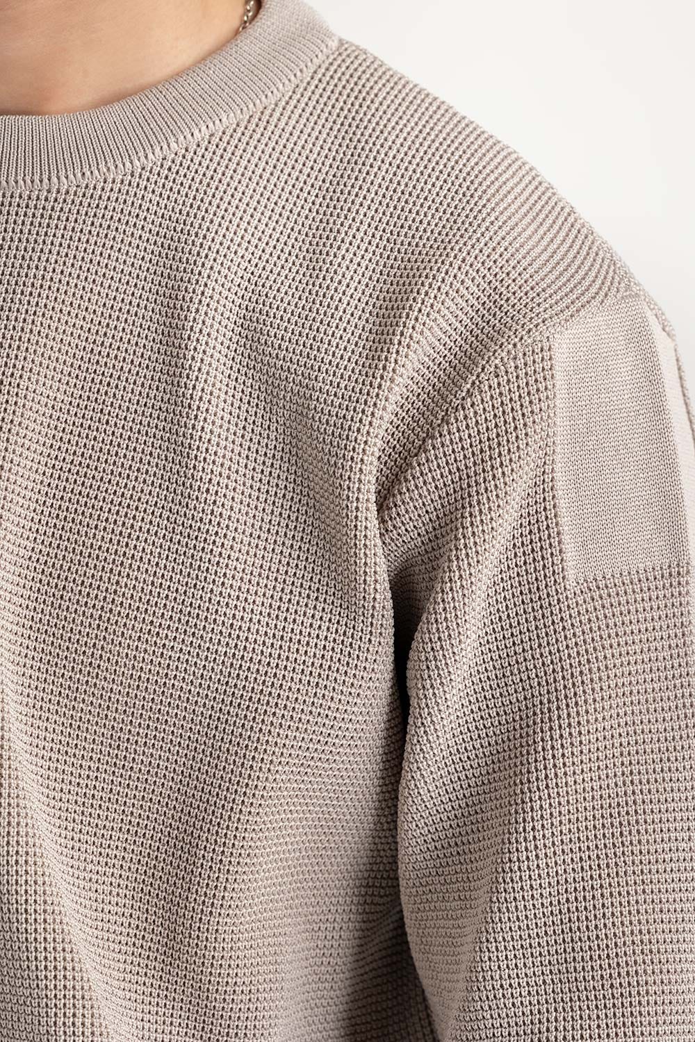 Round Neck Sweater 224-111-017 B