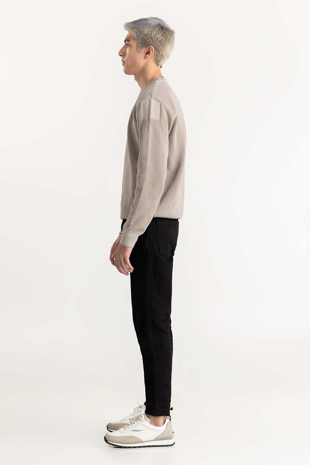 Round Neck Sweater 224-111-017 B