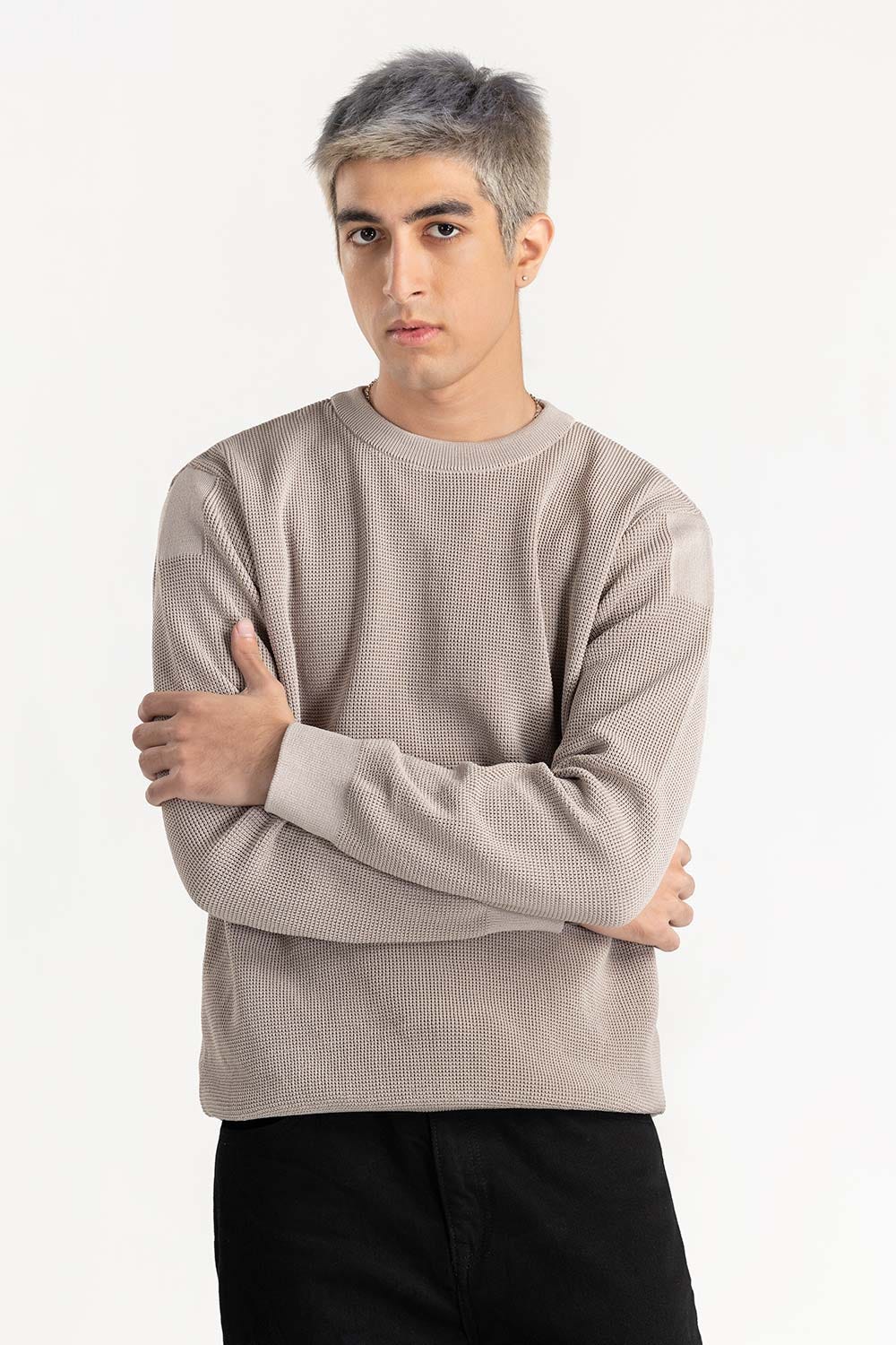 Round Neck Sweater 224-111-017 B