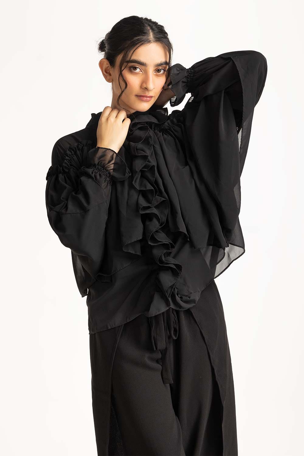 Ruffled top WM-CS-SS24-067