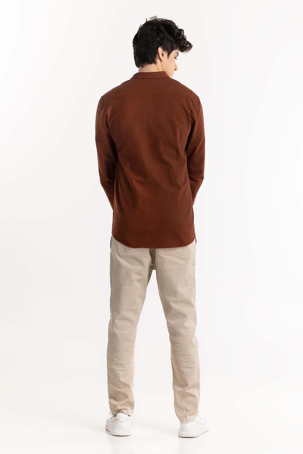 Rust Button-Down Shirt 224-117-046