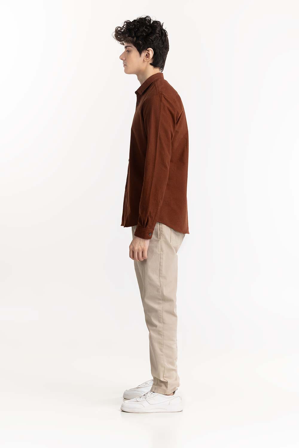 Rust Button-Down Shirt 224-117-046
