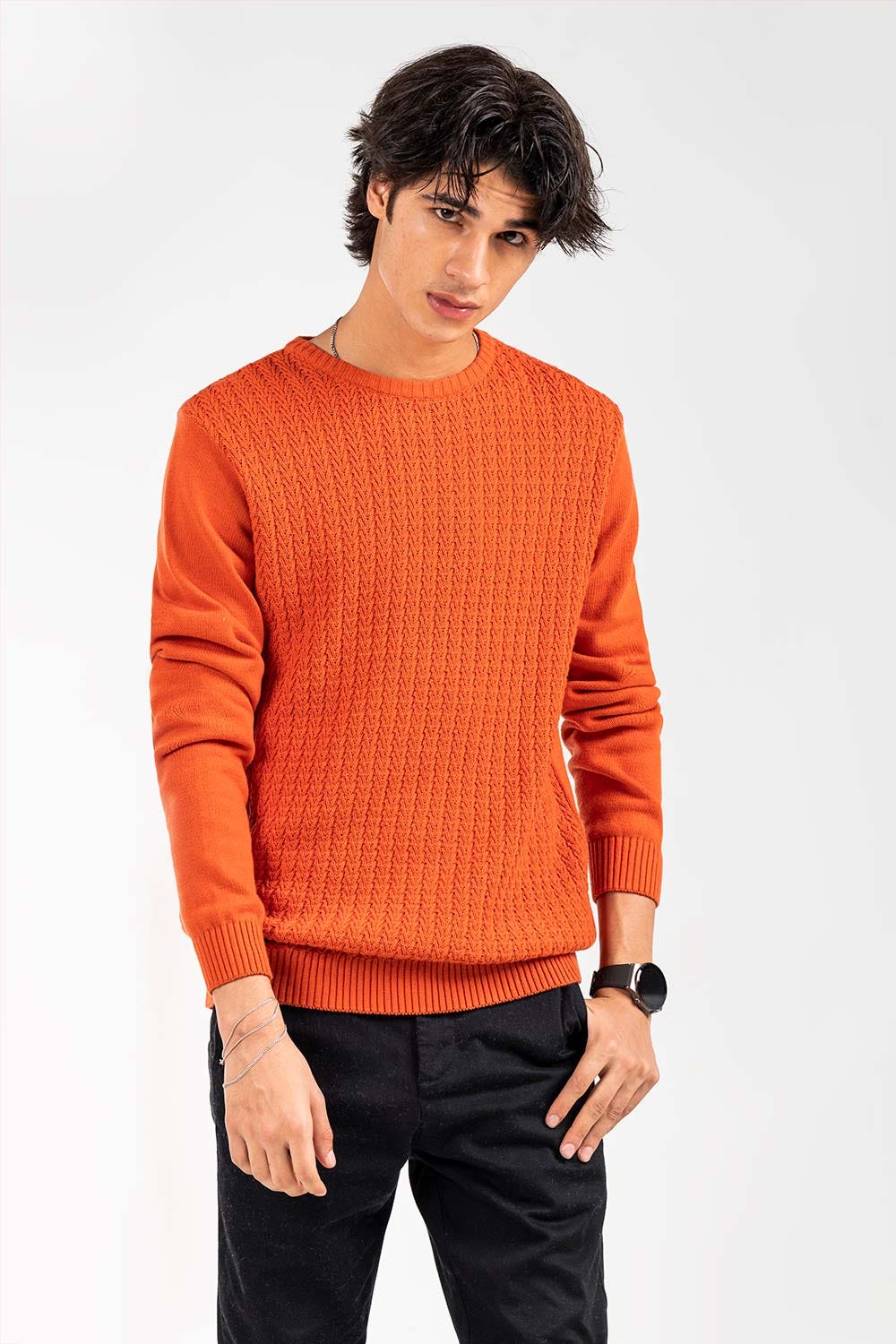 Rust Fashion Sweater FS-SWT-FD-353-01