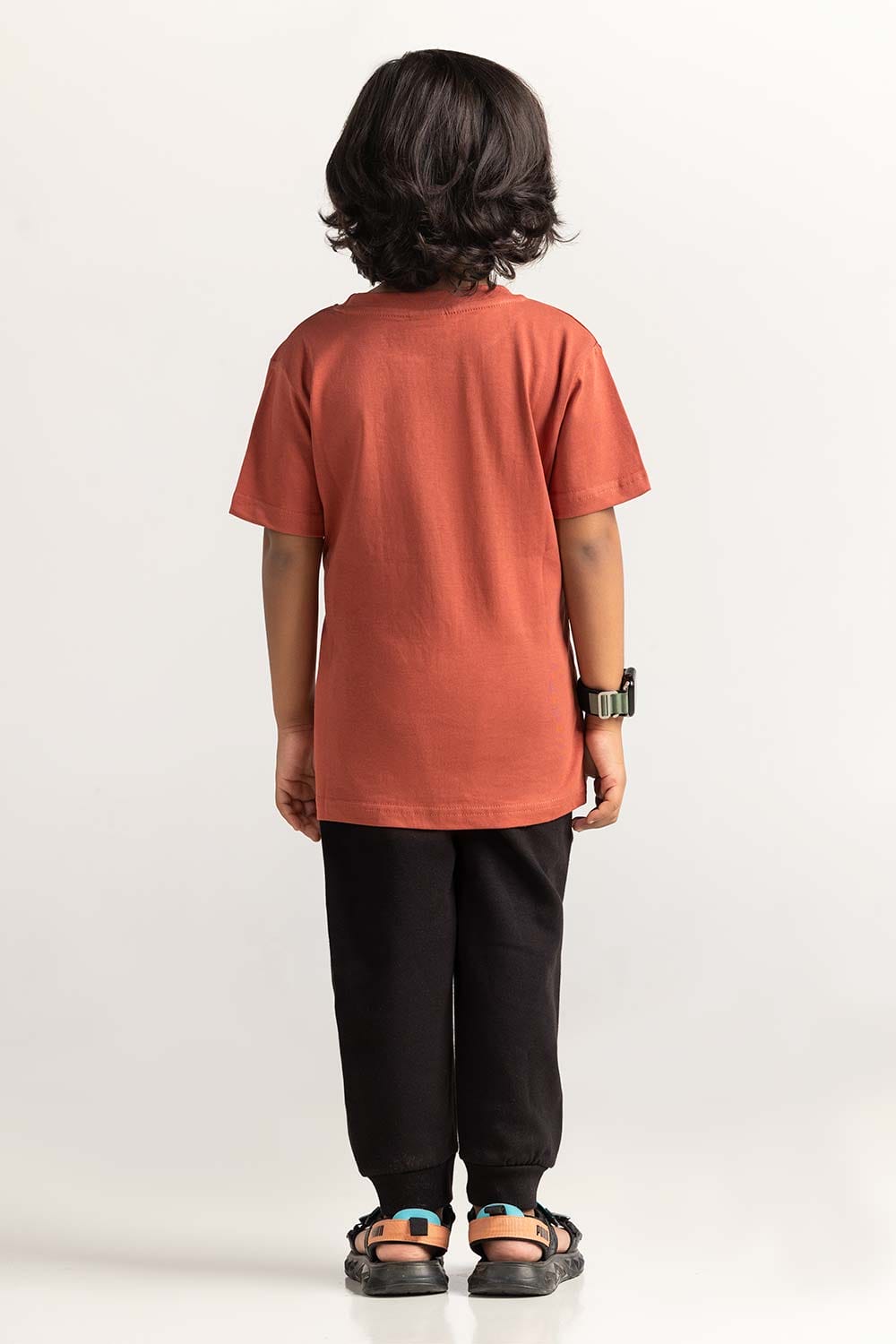 Rust Toddler Boy Knit Printed Tee TB-TS-SS24-034