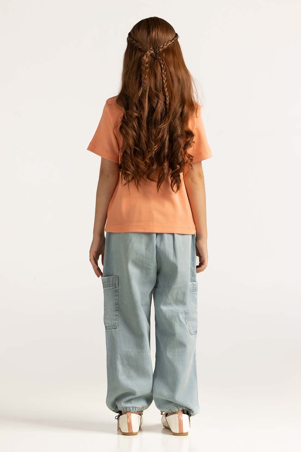 Salmon Junior Girl Knit Printed Tee JG-TS-SS24-017