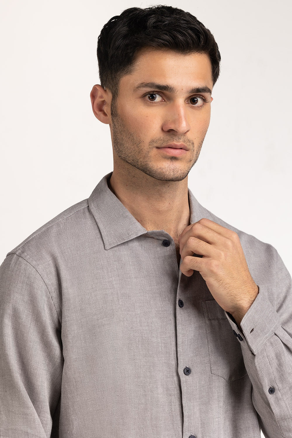 Self Textured Casual Shirts MN-CS-WS24-008