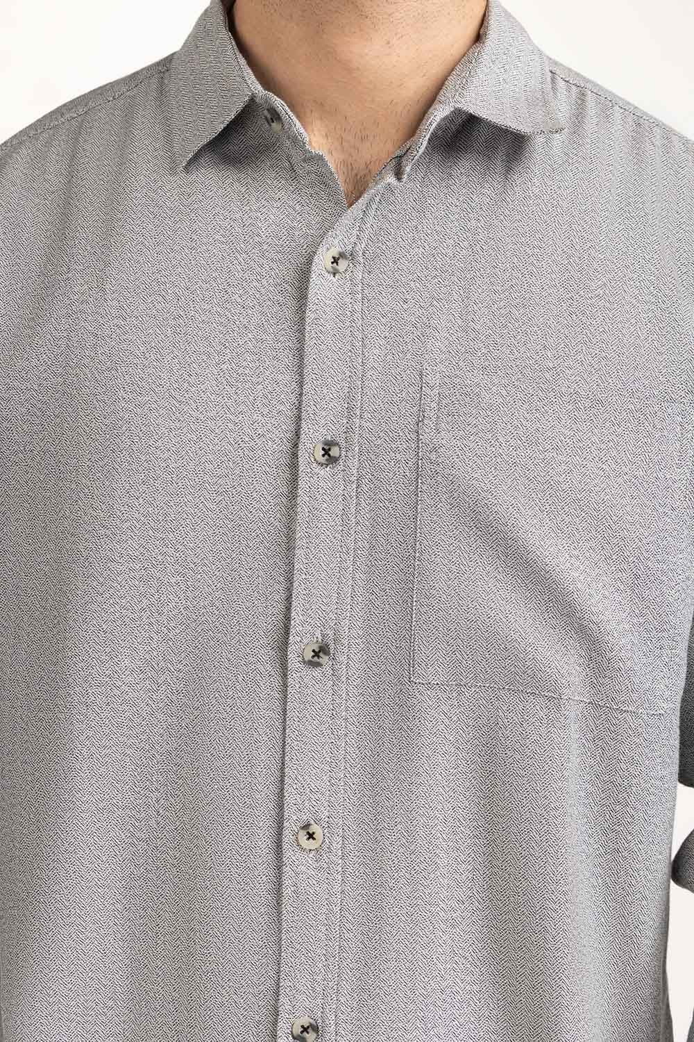 Self Textured Casual Shirts MN-CS-WS24-009