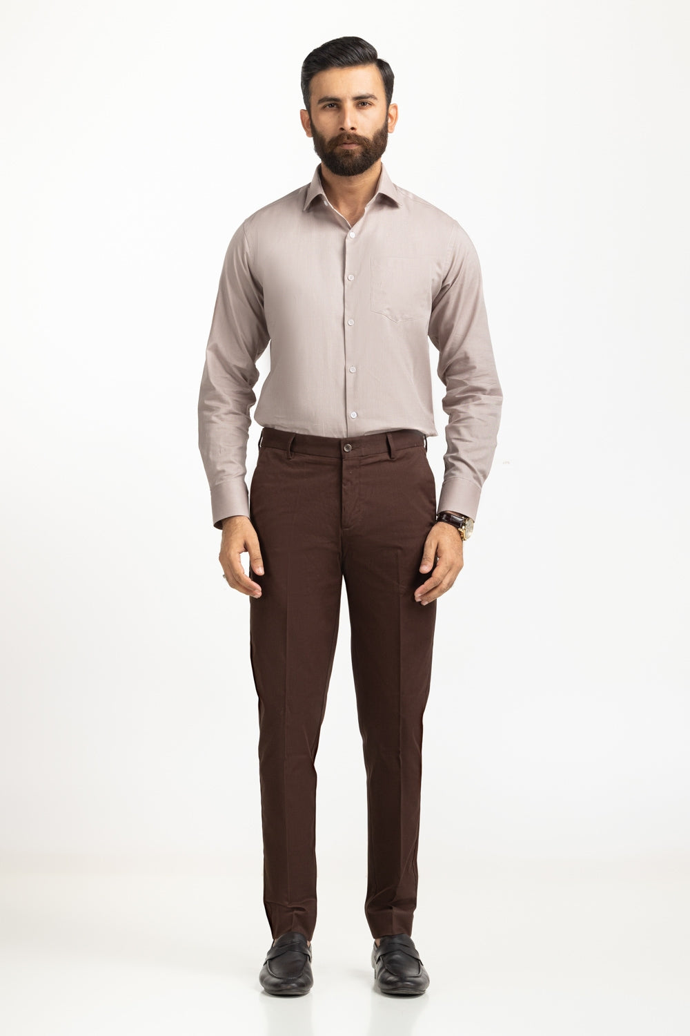 Dress Shirts Self Textured MN-FS-DP25-031