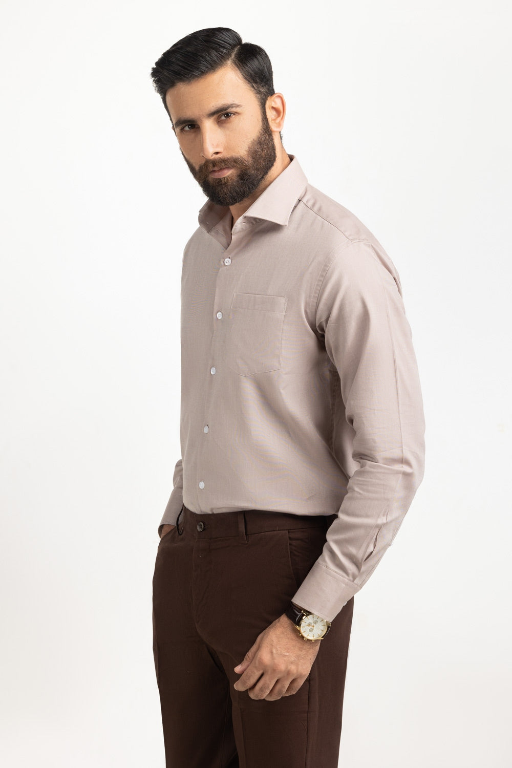 Dress Shirts Self Textured MN-FS-DP25-031