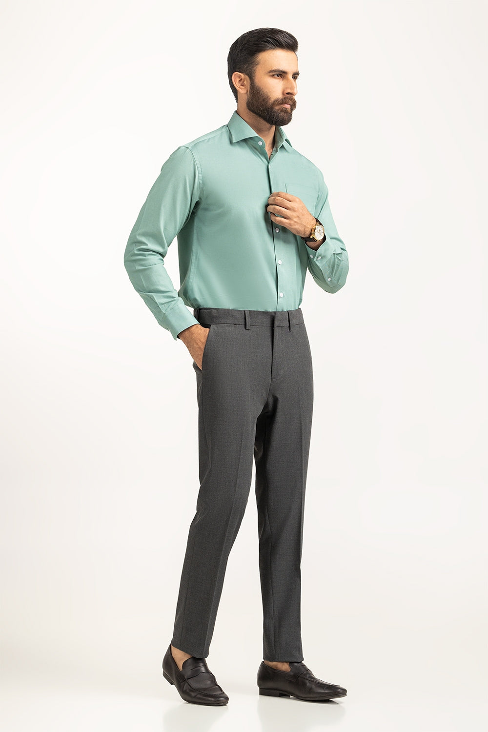 Dress Shirts Self Textured MN-FS-DP25-028