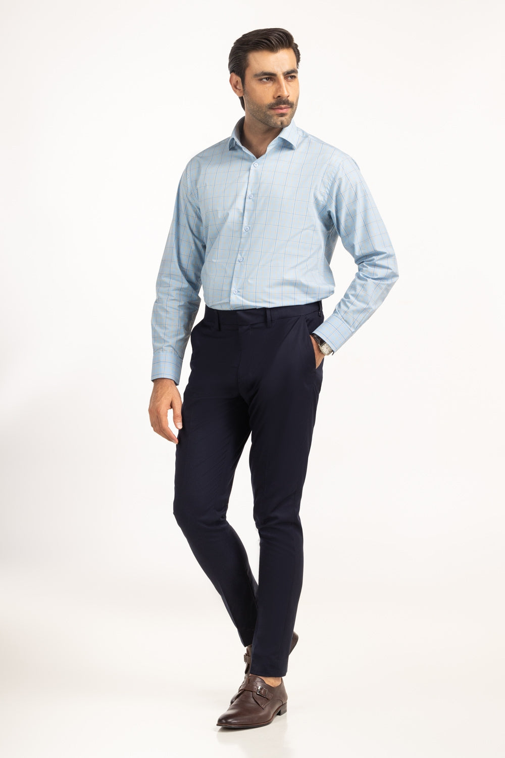 Modern Fit Dress Shirts MN-FS-CHK25-047