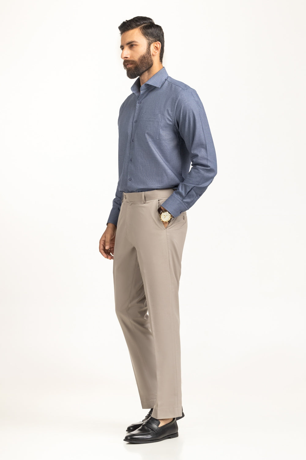 Dress Shirts Self Textured MN-FS-DP25-030
