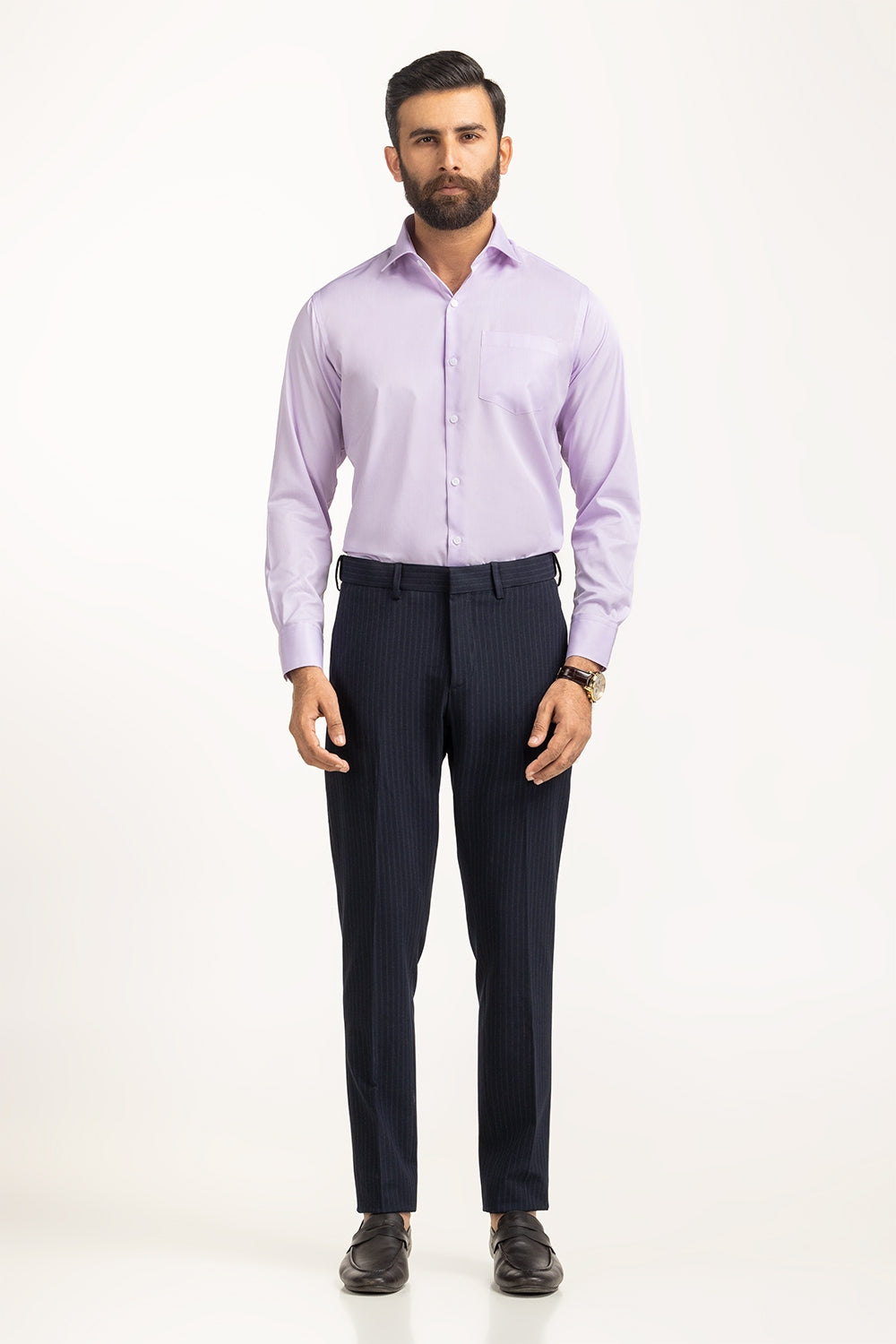 Dress Shirts Self Textured MN-FS-DP25-018