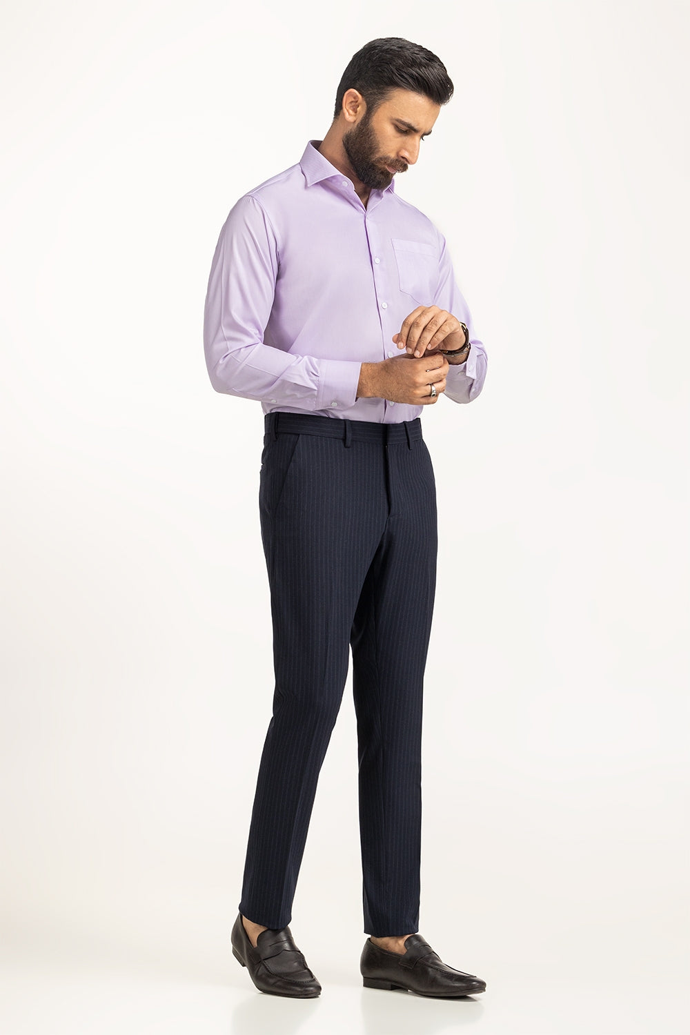 Dress Shirts Self Textured MN-FS-DP25-018