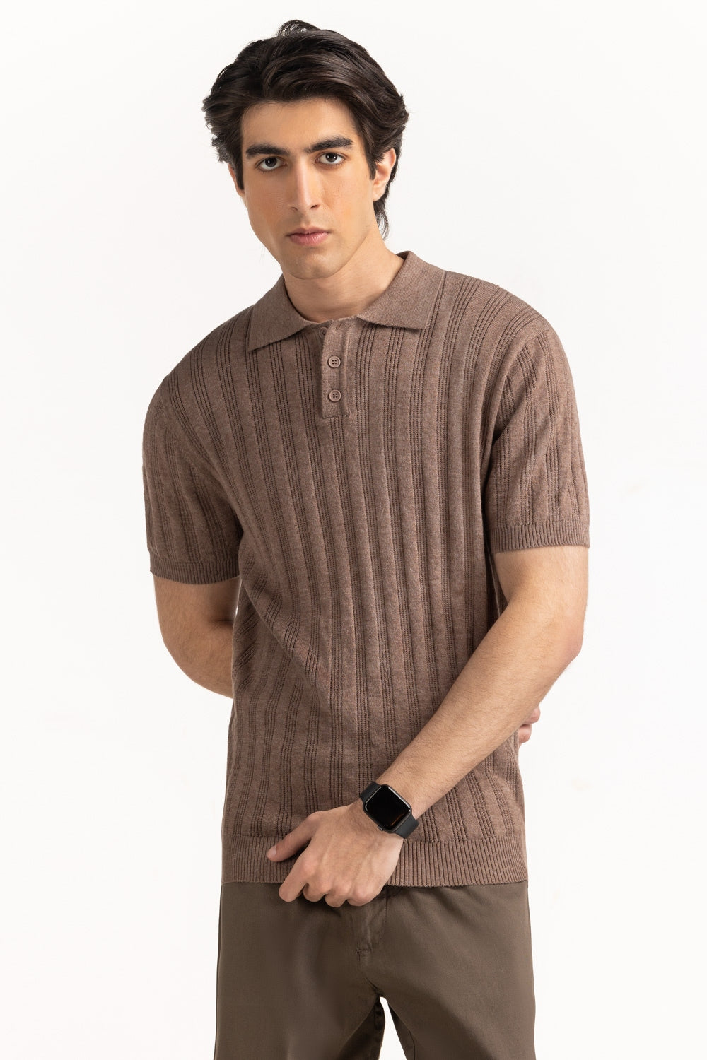 Sweater Knit Polo MN-PSH-SS25-205