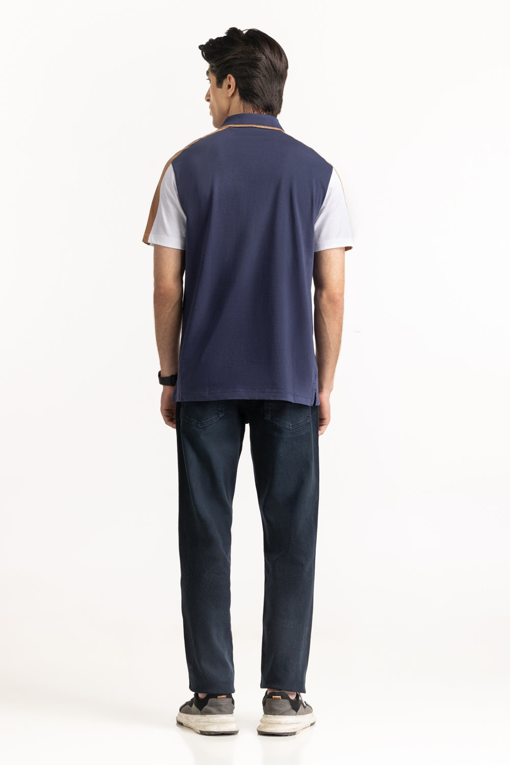 Color Block Zip Polo PS-FSHN24-253