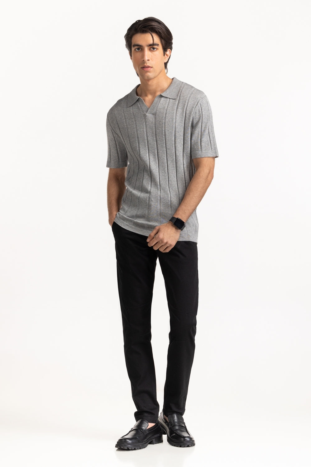 Sweater Knit Polo MN-PSH-SS25-206