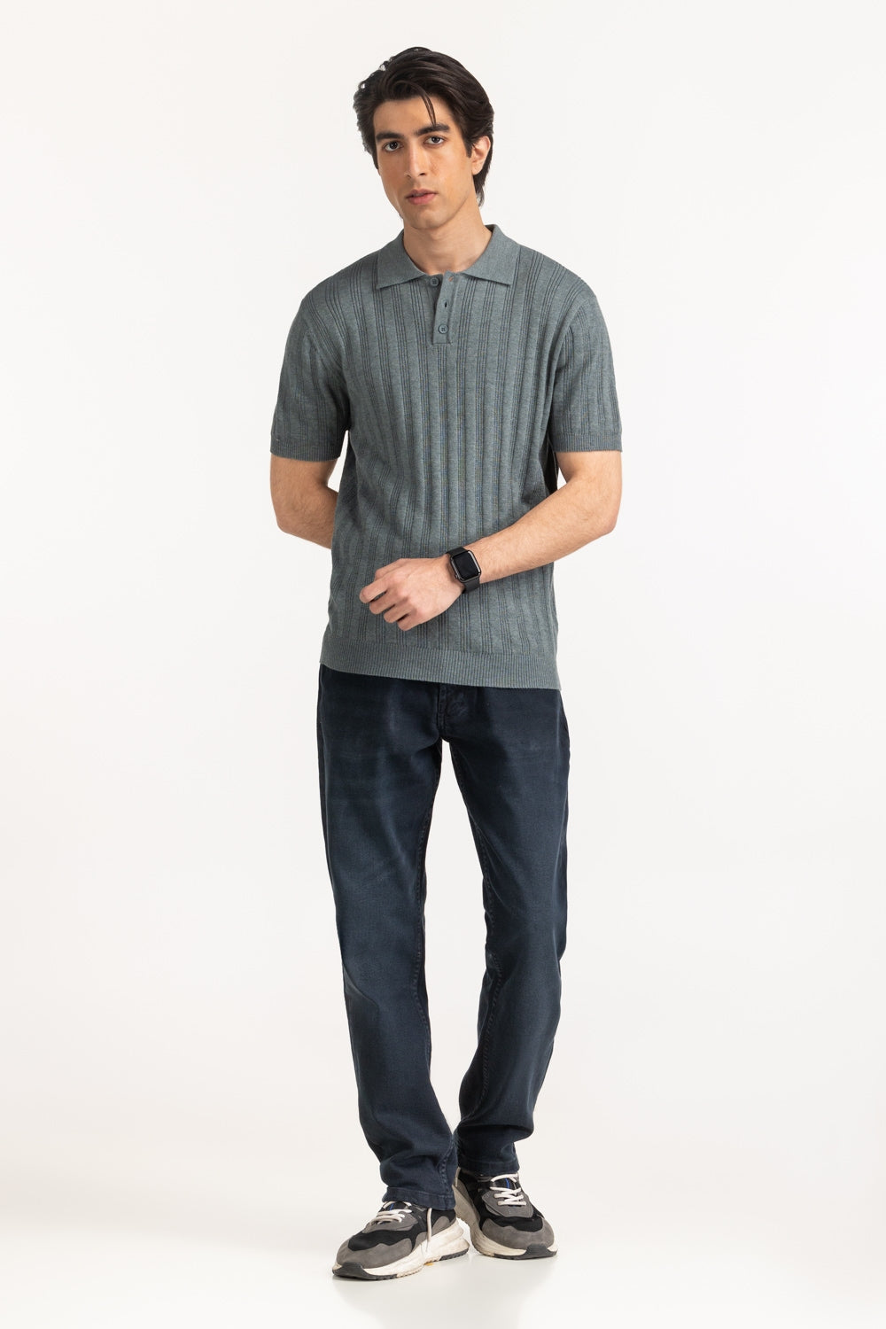 Sweater Knit Polo MN-PSH-SS25-203