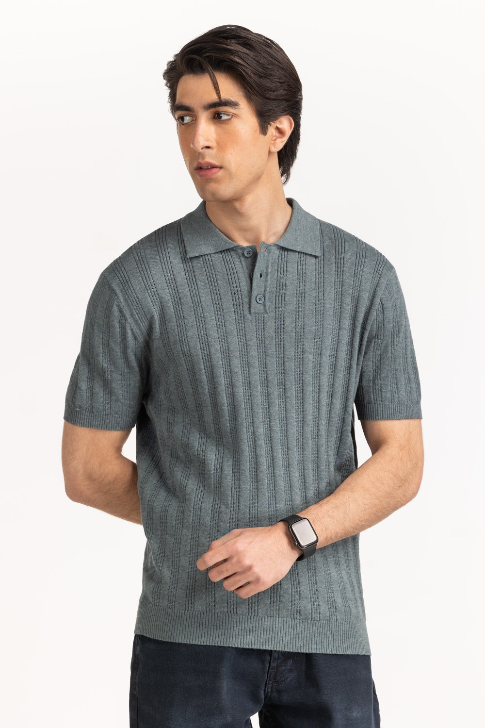 Sweater Knit Polo MN-PSH-SS25-203