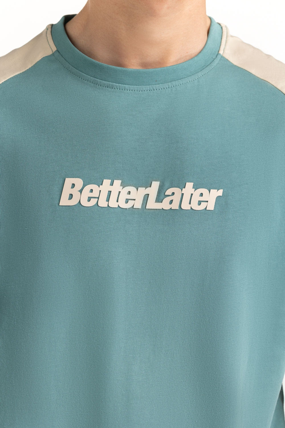 Raglan Sleeves Contrast Color T-Shirt MN-TS-SS25-019