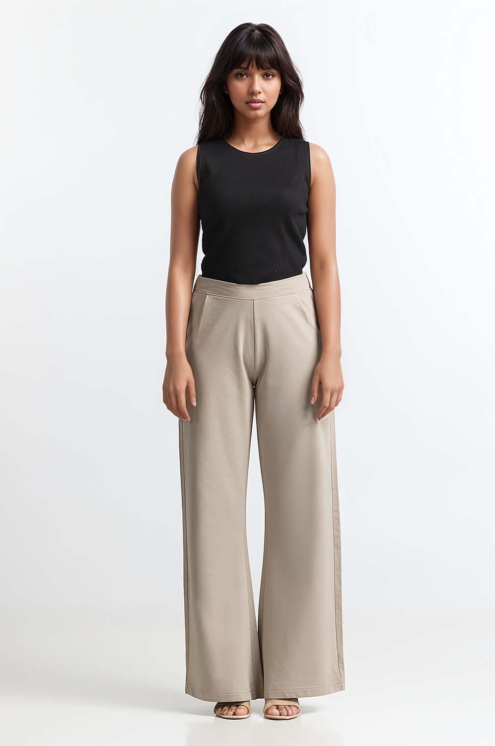 Sand Basic Trouser WM-TRKN-SS24-001