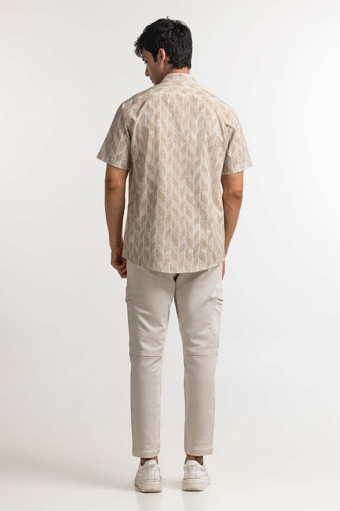 Sand Printed Casual Shirt MN-CS-SS24-026