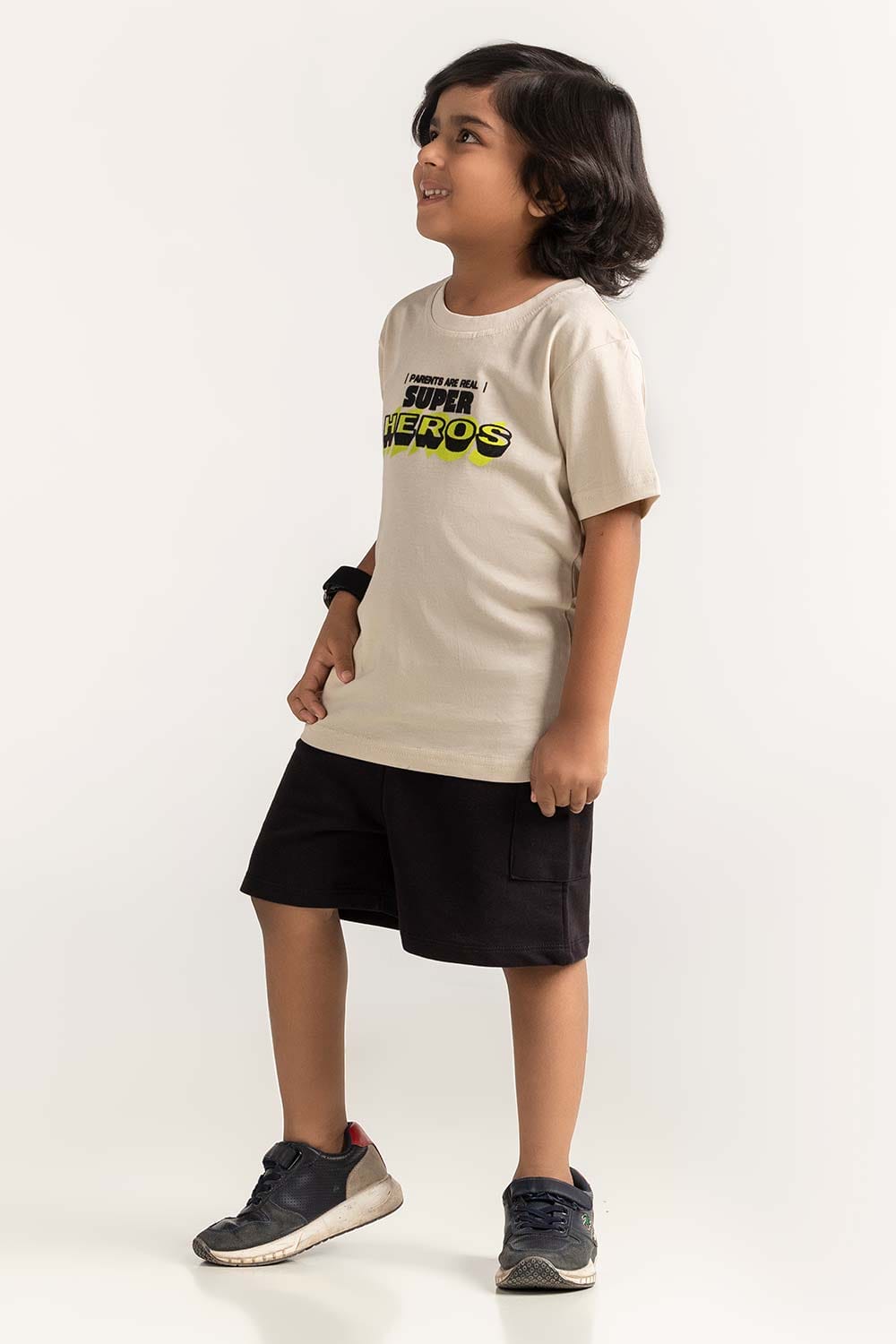 Sand Toddler Boy Knit Printed Tee TB-TS-SS24-041