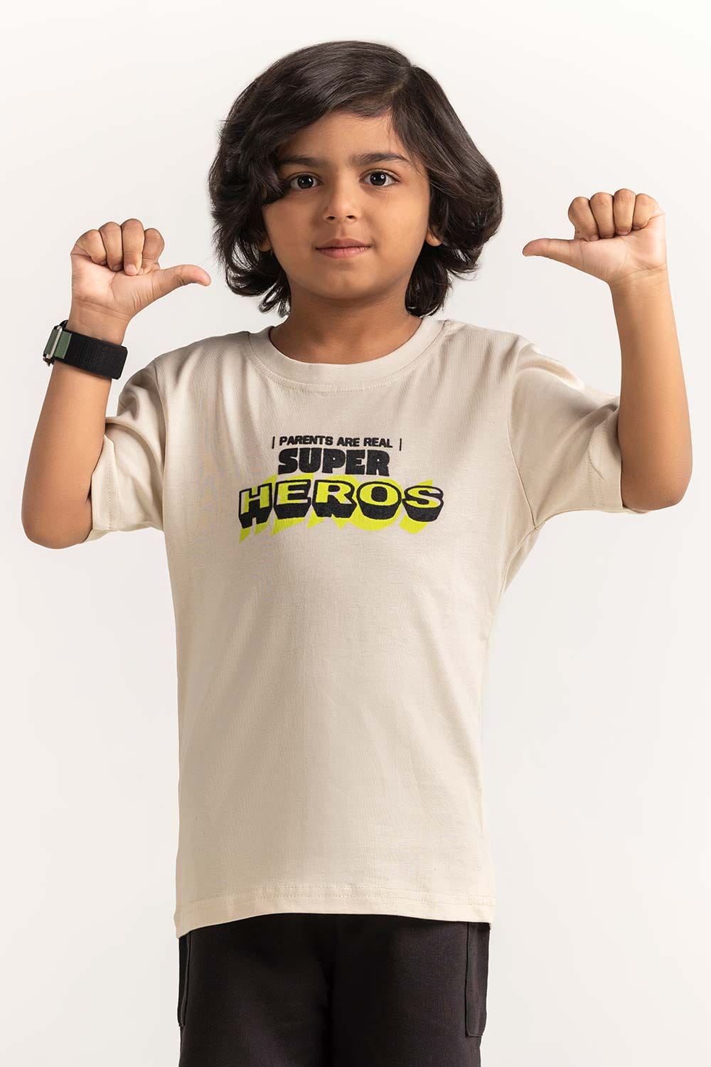 Sand Toddler Boy Knit Printed Tee TB-TS-SS24-041