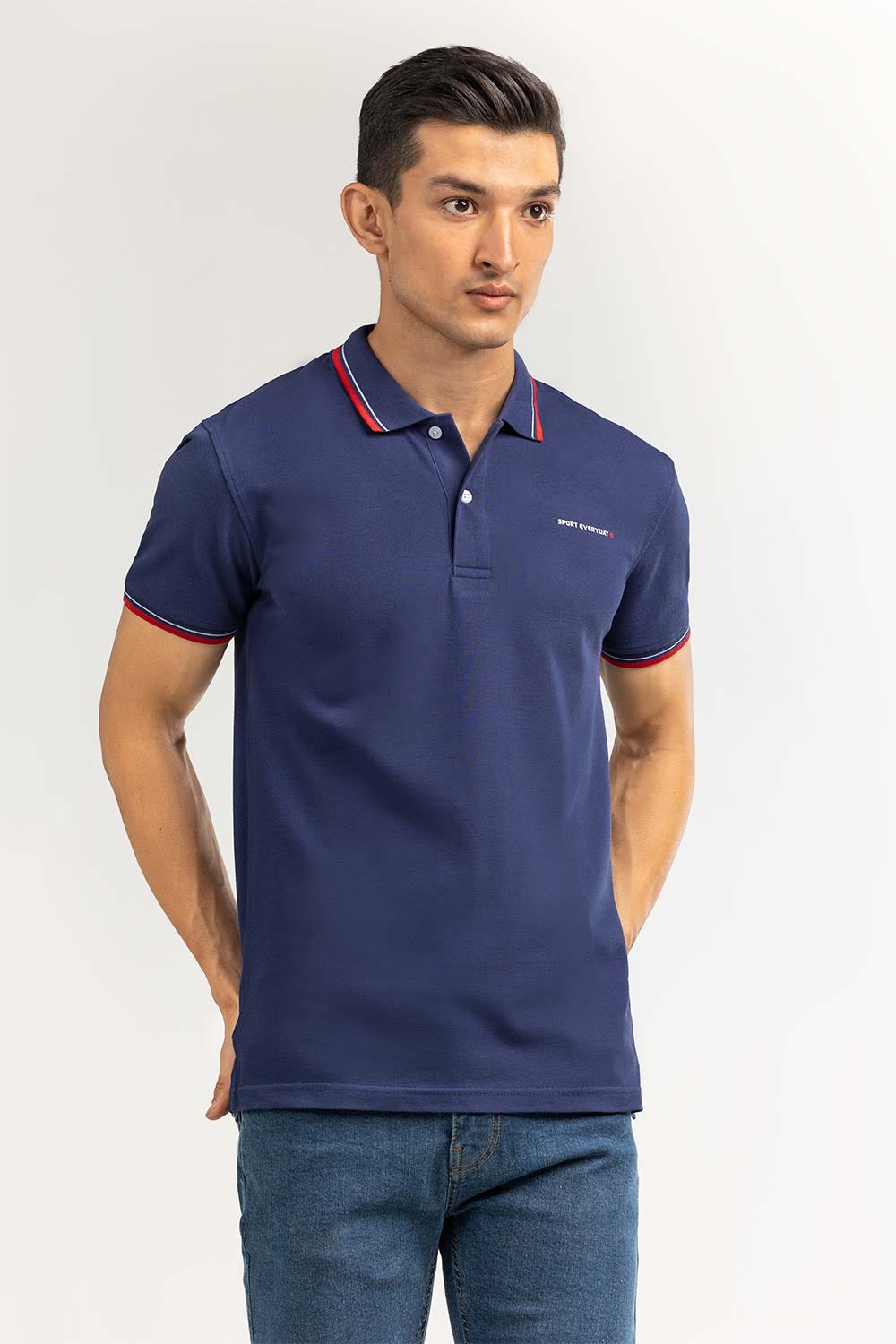Saphir Blue Sports Polo PKP-SP-133